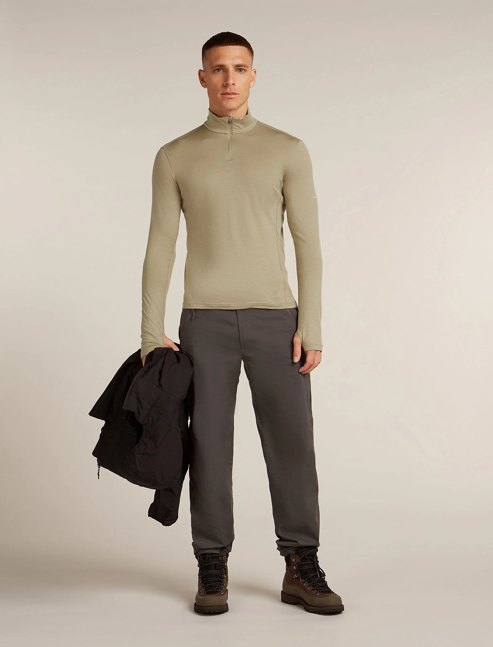 Men's 200 MerinoFine™ Ace Long Sleeve Half Zip Thermal Top - Image 4