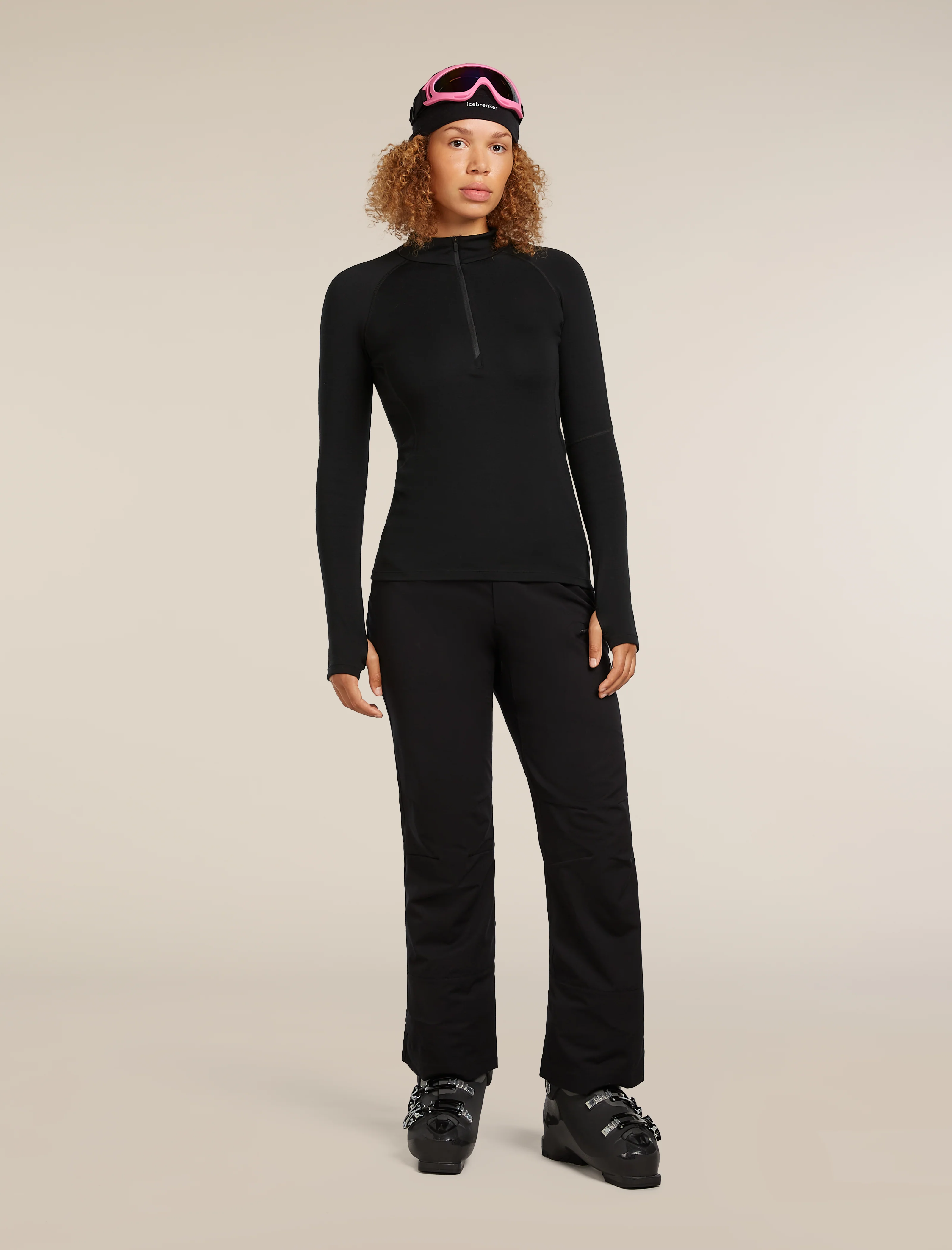 Women's 300 MerinoFine™ Polar Long Sleeve Half Zip Thermal Top - Image 3