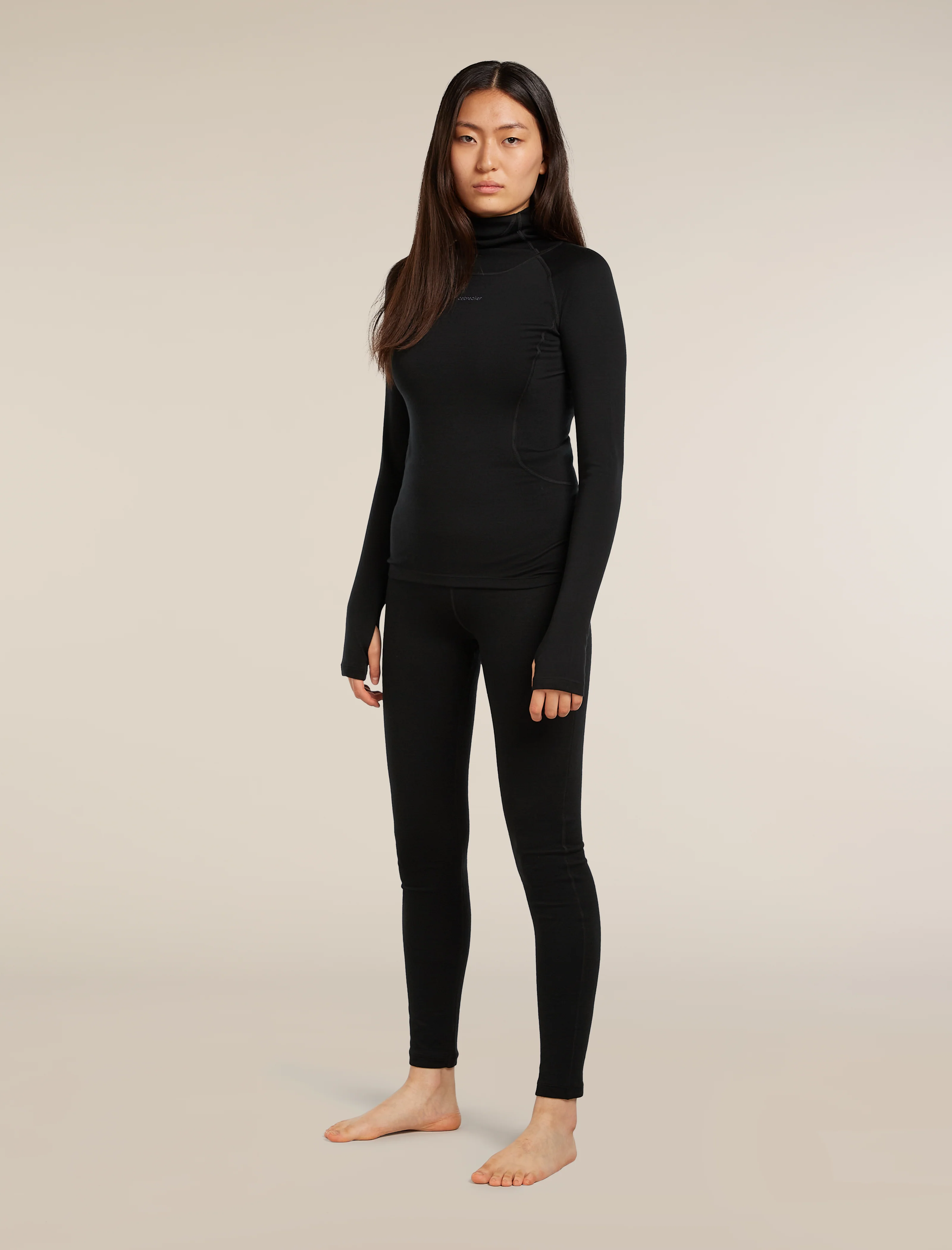 Women's 300 MerinoFine™ Polar Long Sleeve Roll Neck Thermal Top - Image 3