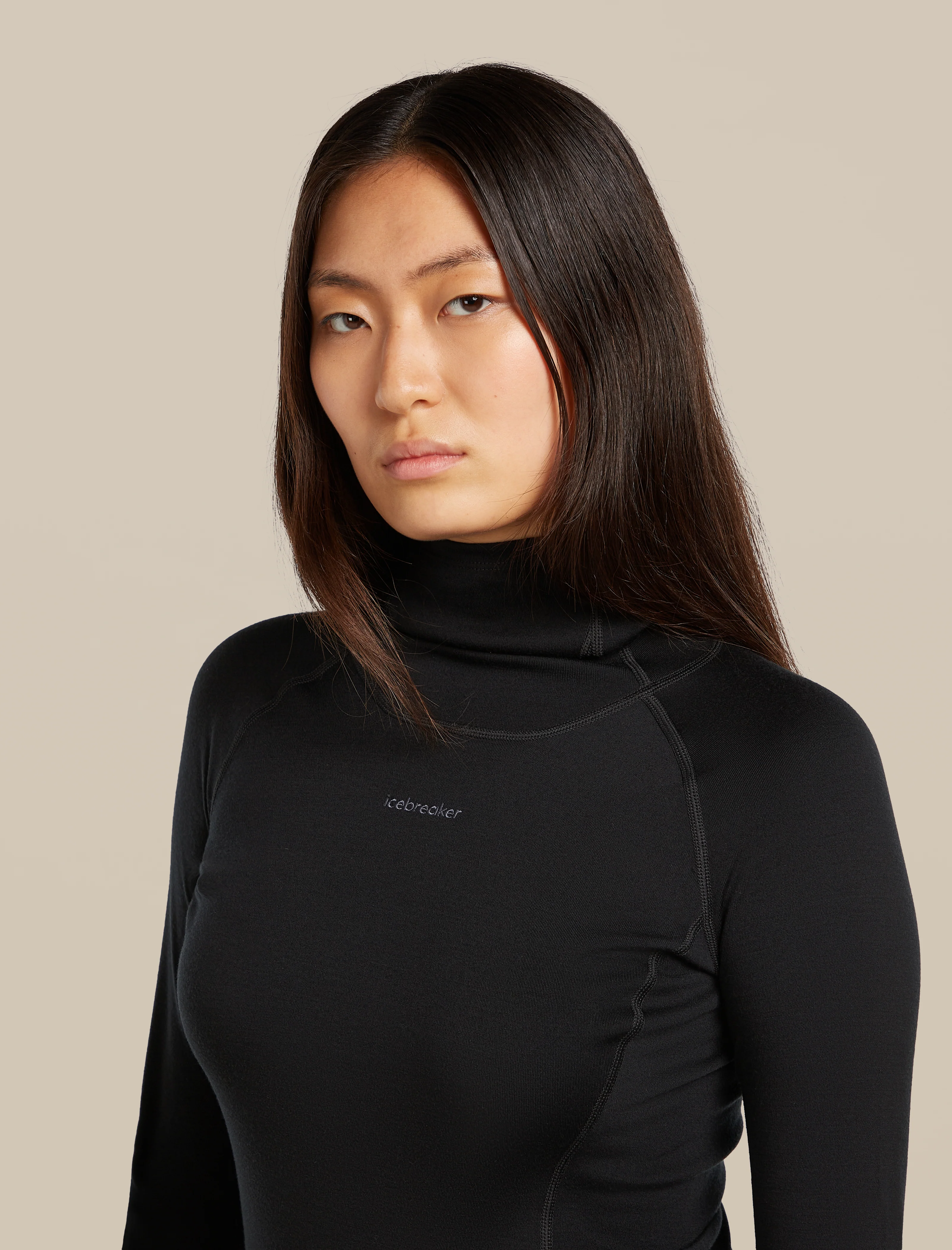 Women's 300 MerinoFine™ Polar Long Sleeve Roll Neck Thermal Top - Image 5