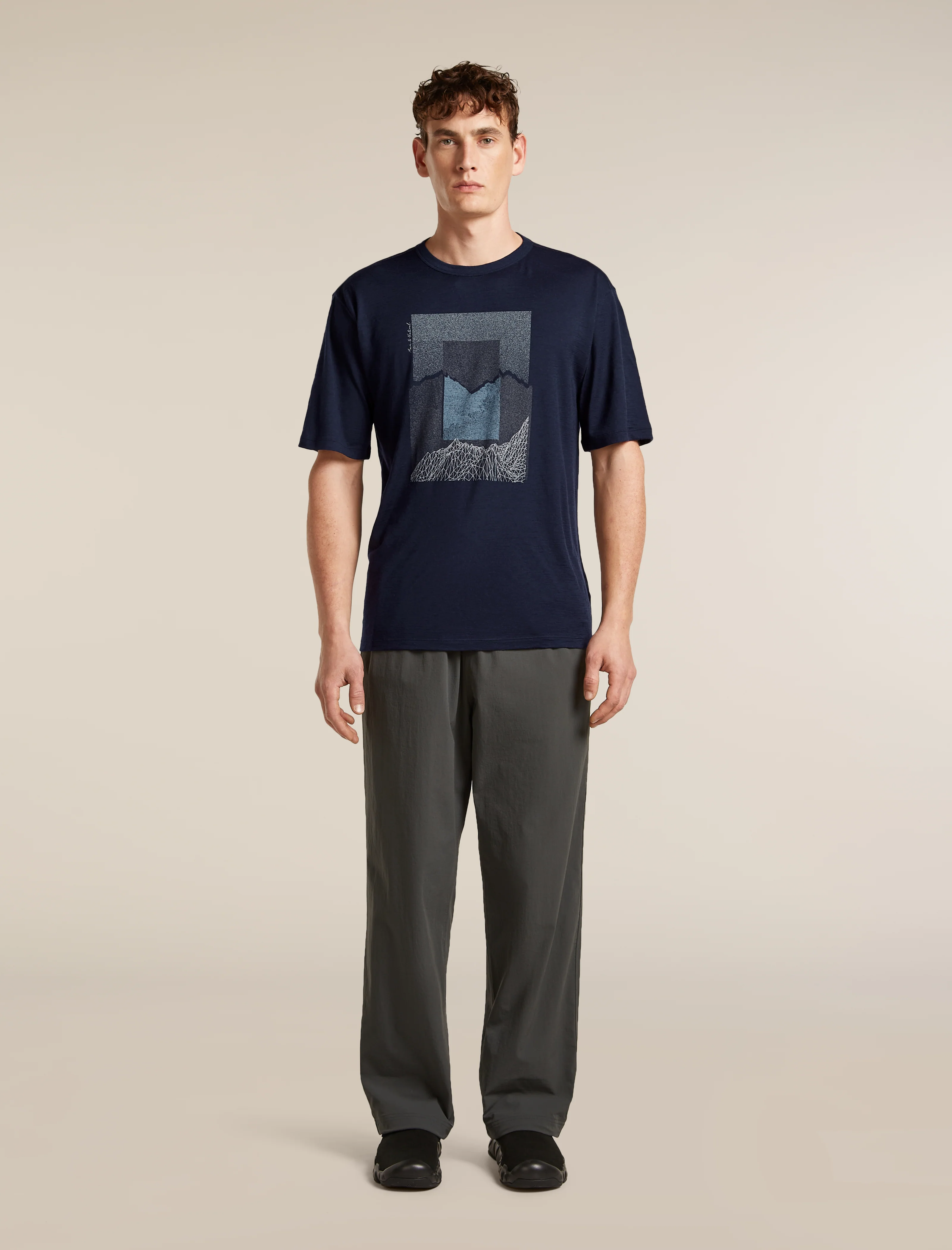 Men's Merino 150 Tech Lite Short Sleeve Relaxed Tee Mountain Shift - Image 3