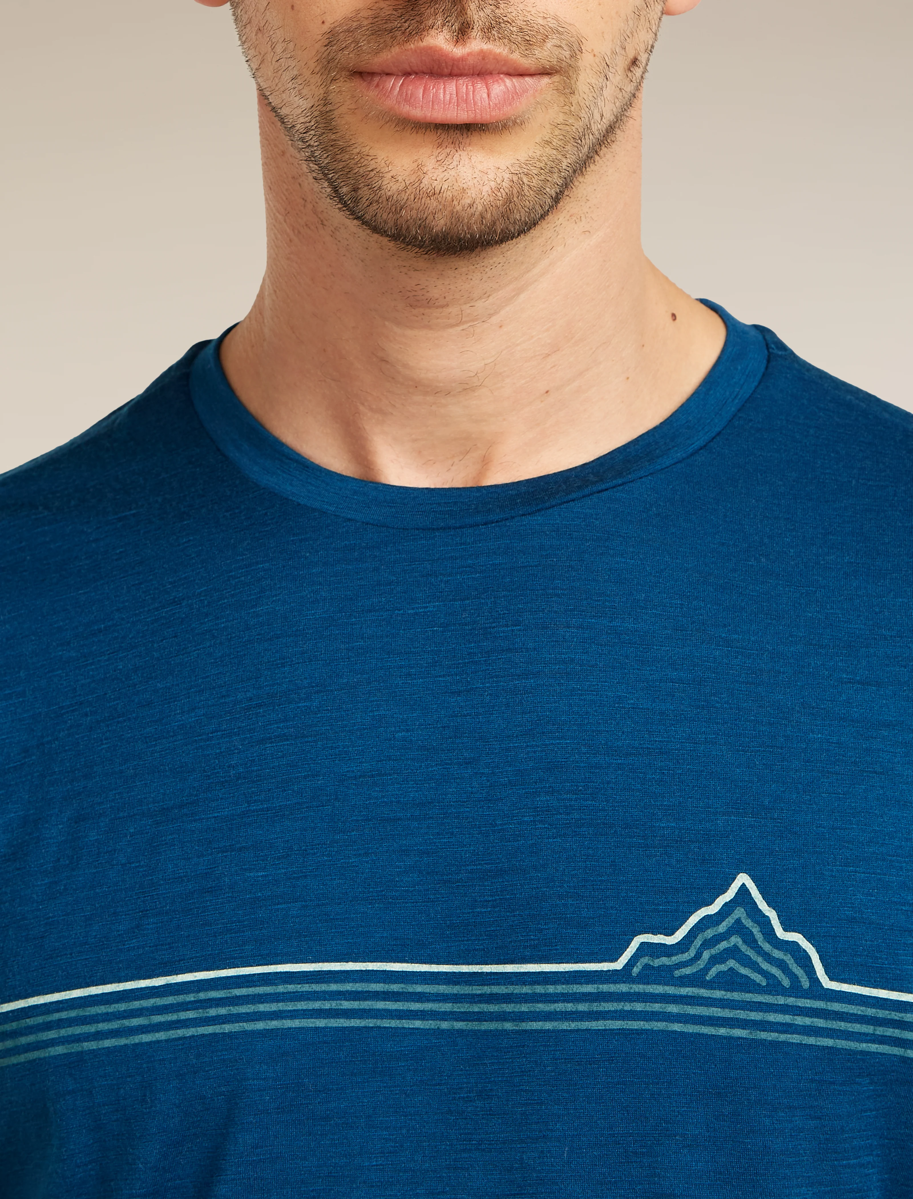 Men's Merino 150 Tech Lite Short Sleeve Tee Range Stripes - Image 6