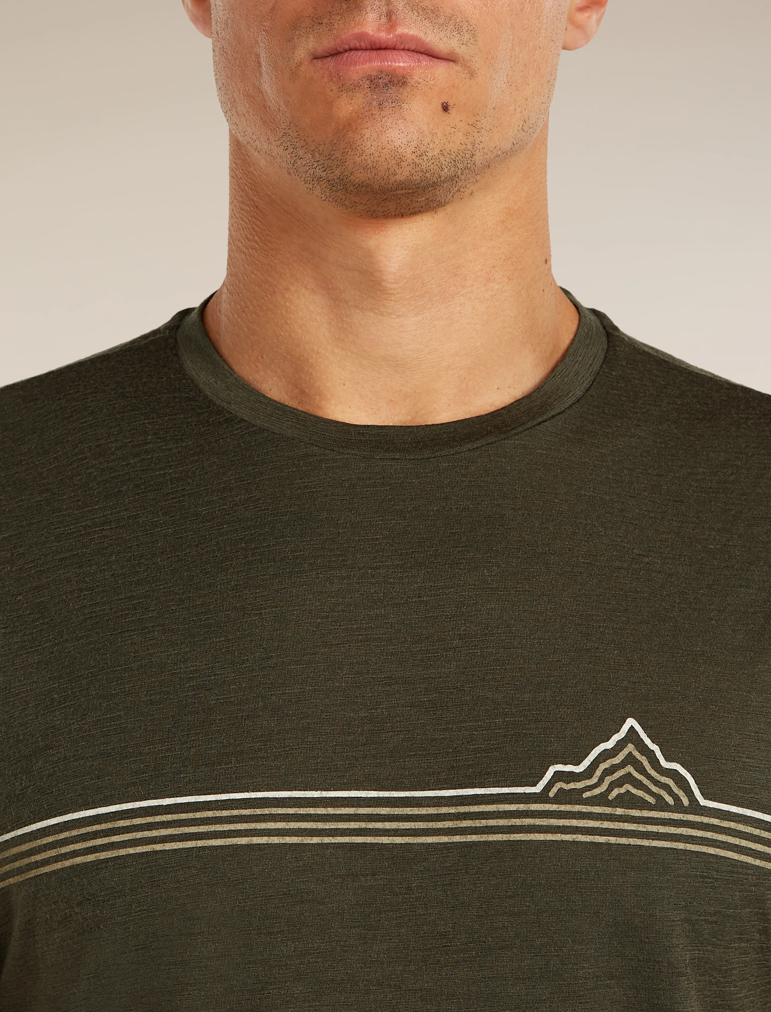 Men's Merino 150 Tech Lite Short Sleeve Tee Range Stripes - Image 6