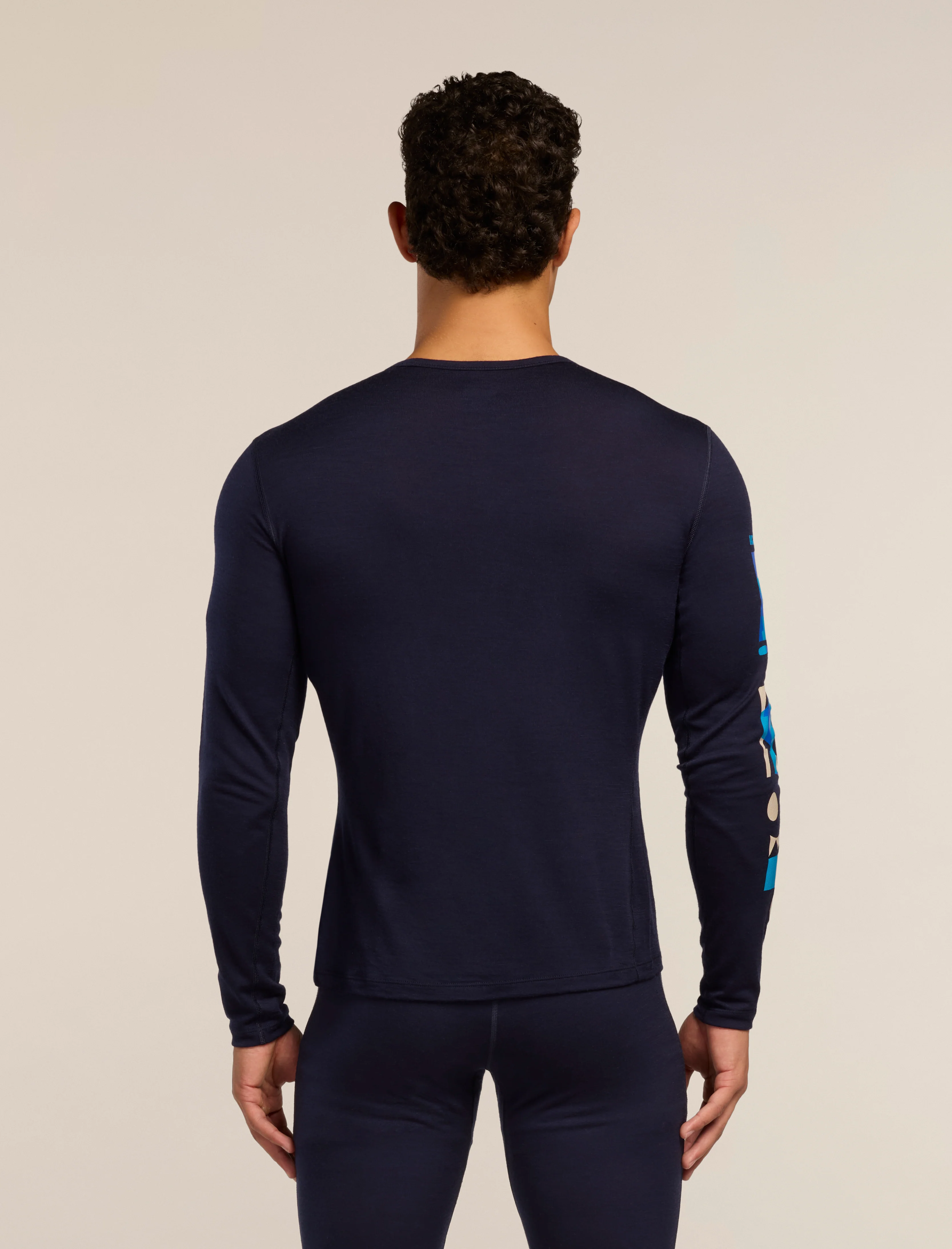 Men's Merino 200 Oasis Long Sleeve Crewe Ikon Pass - Image 2