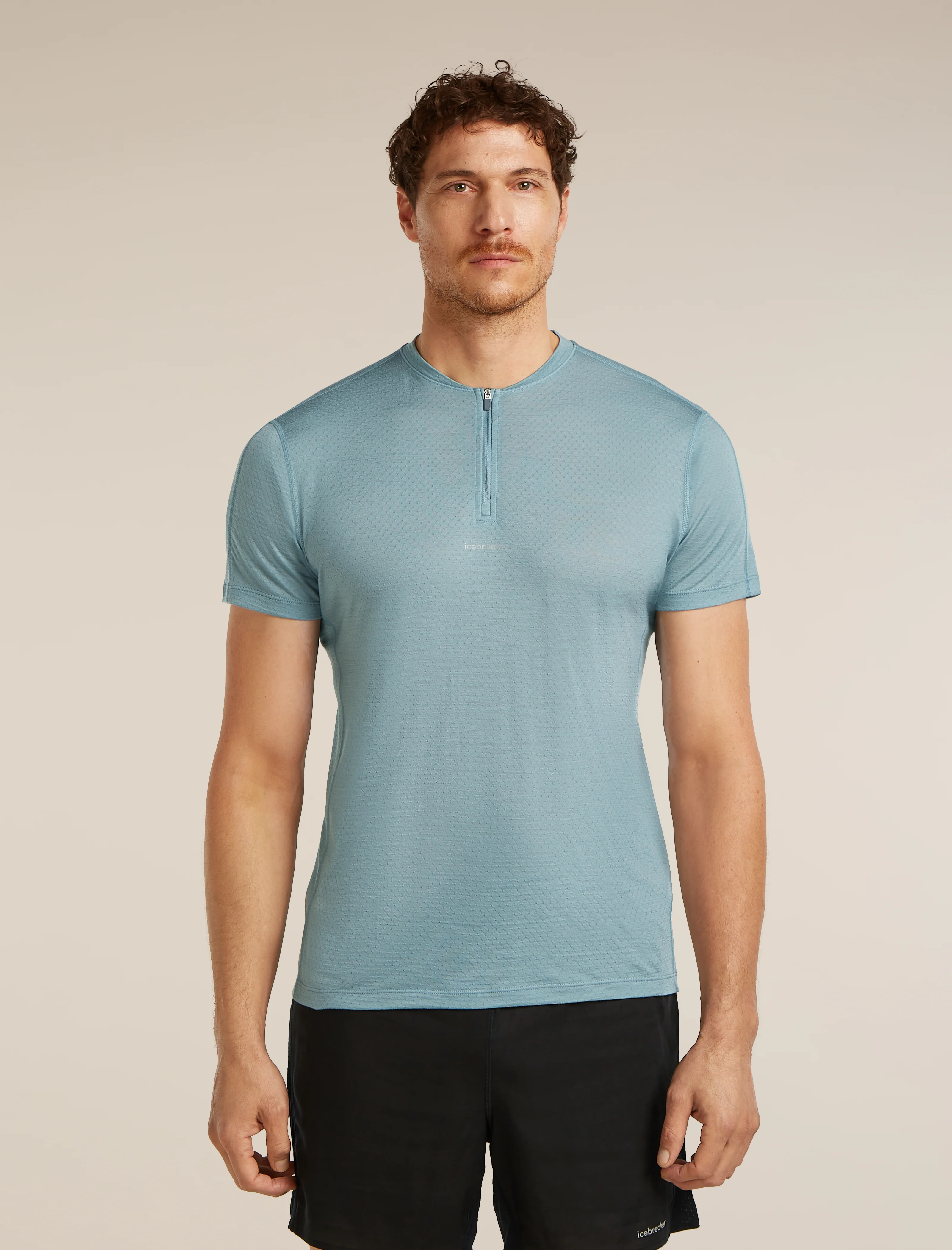 Men's Merino Blend 125 Cool-Lite™ Speed Short Sleeve Quarter Zip