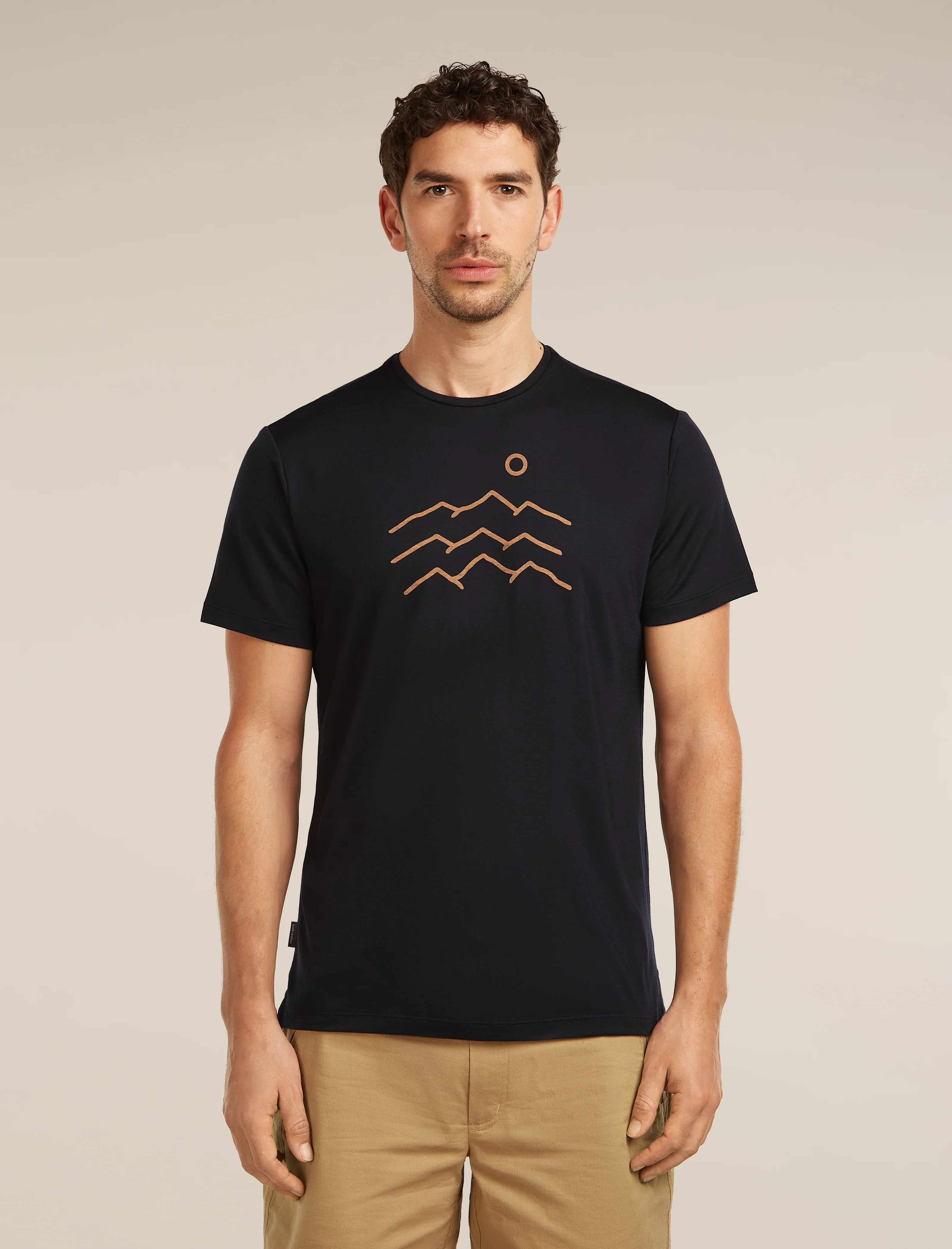 Men's Merino Blend 125 Cool-Lite™ Sphere Short Sleeve Tee Across the Peaks