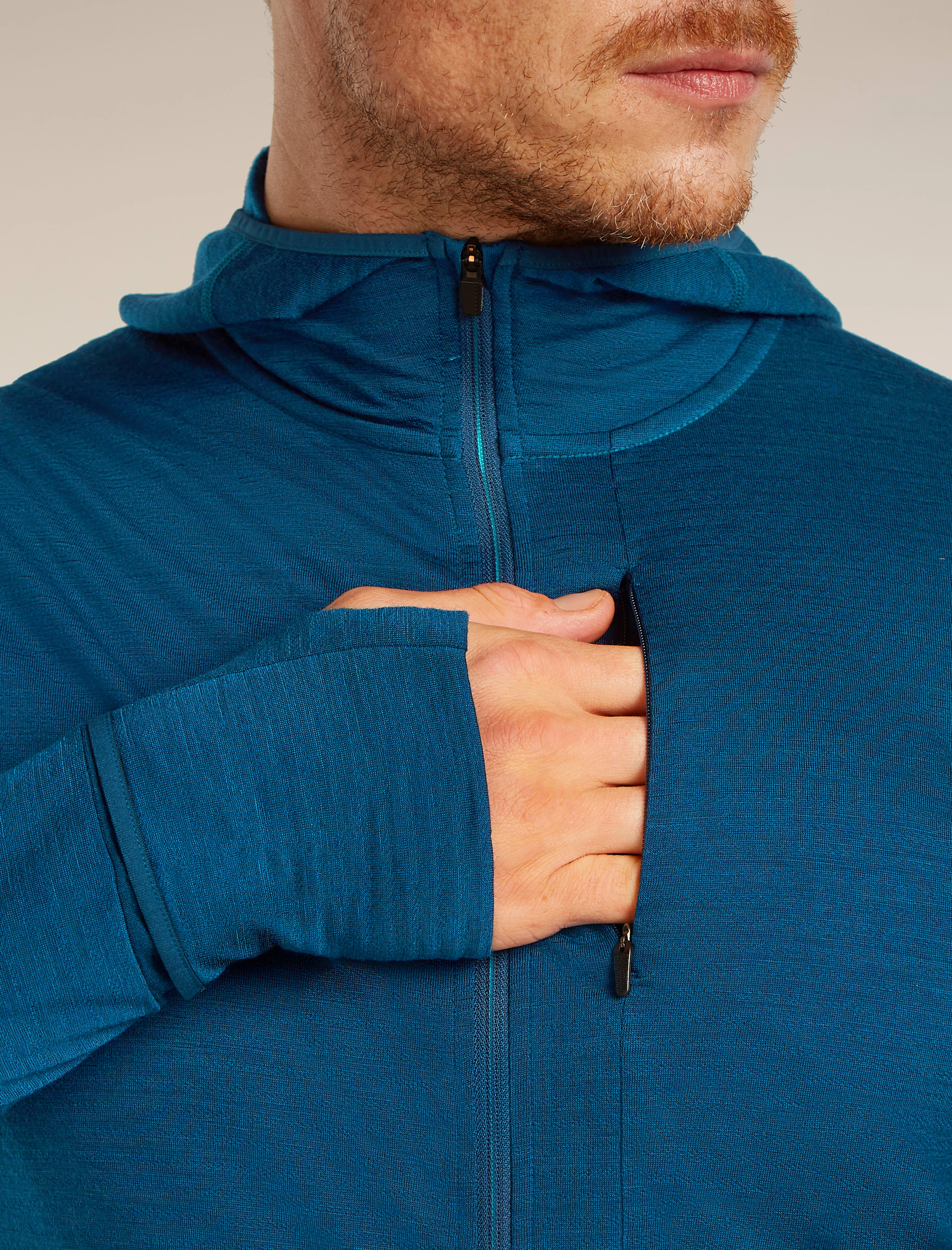 Men's Merino Blend 200 RealFleece™ Descender Long Sleeve Zip Hoodie - Image 12