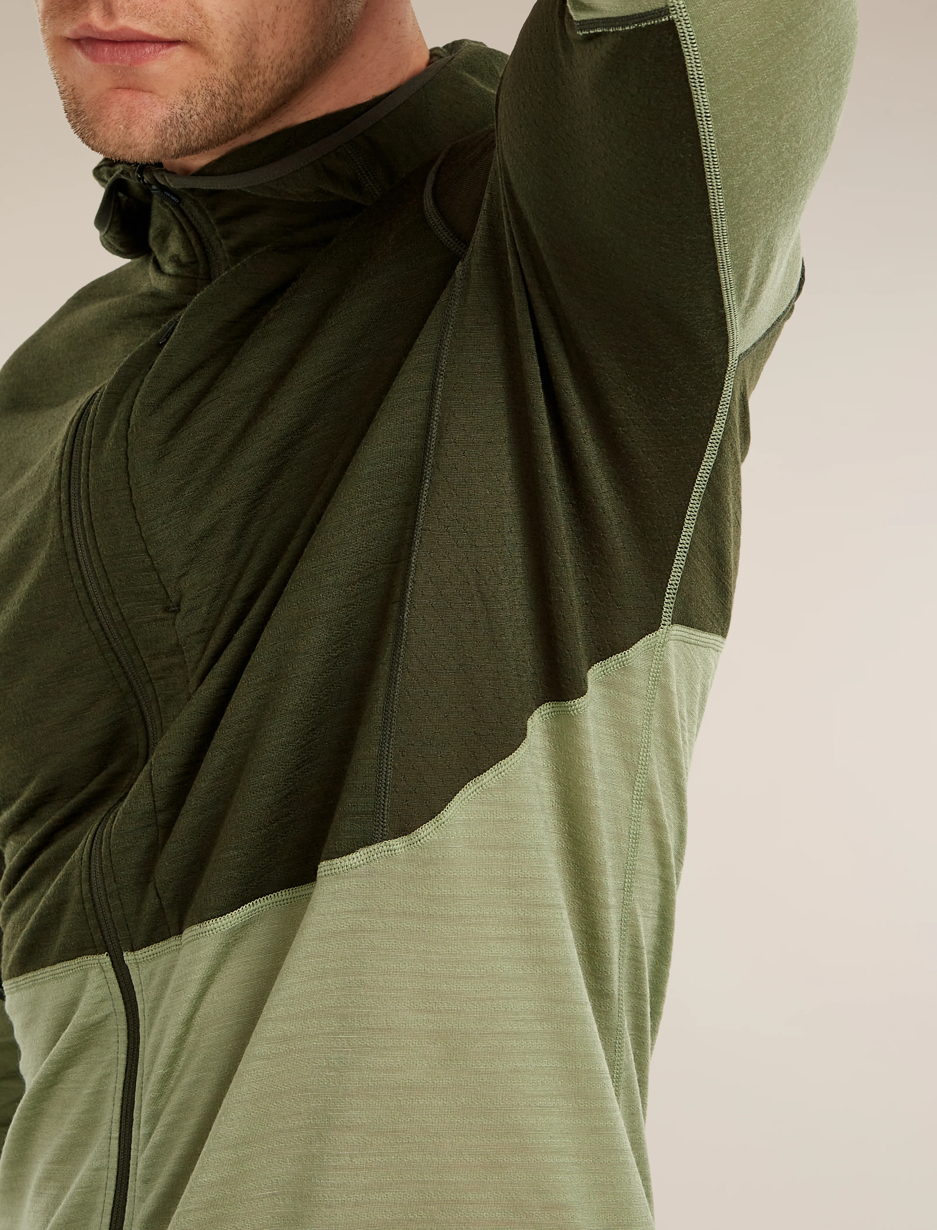 Men's Merino Blend 200 RealFleece™ Descender Long Sleeve Zip Hoodie - Image 13