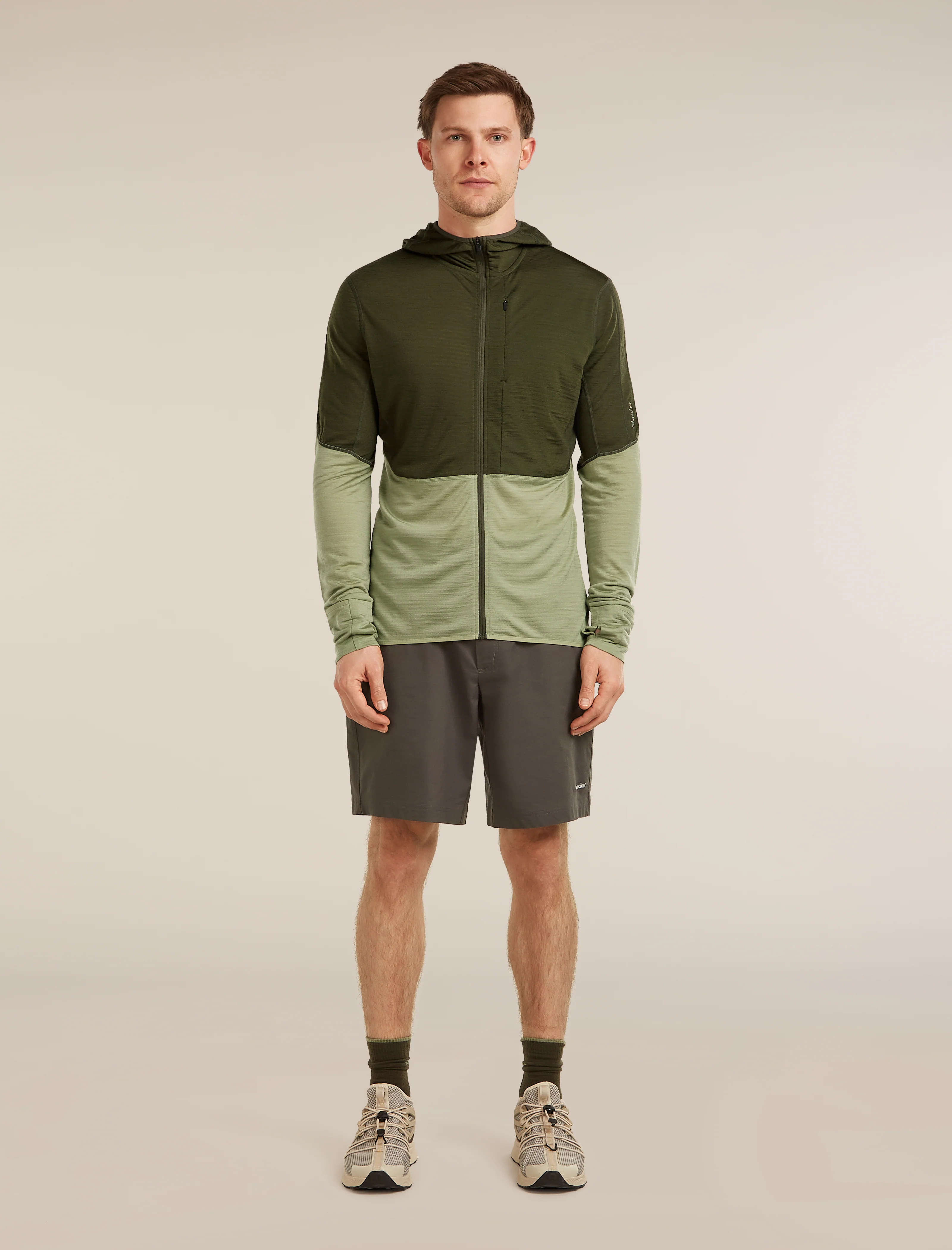 Men's Merino Blend 200 RealFleece™ Descender Long Sleeve Zip Hoodie - Image 3