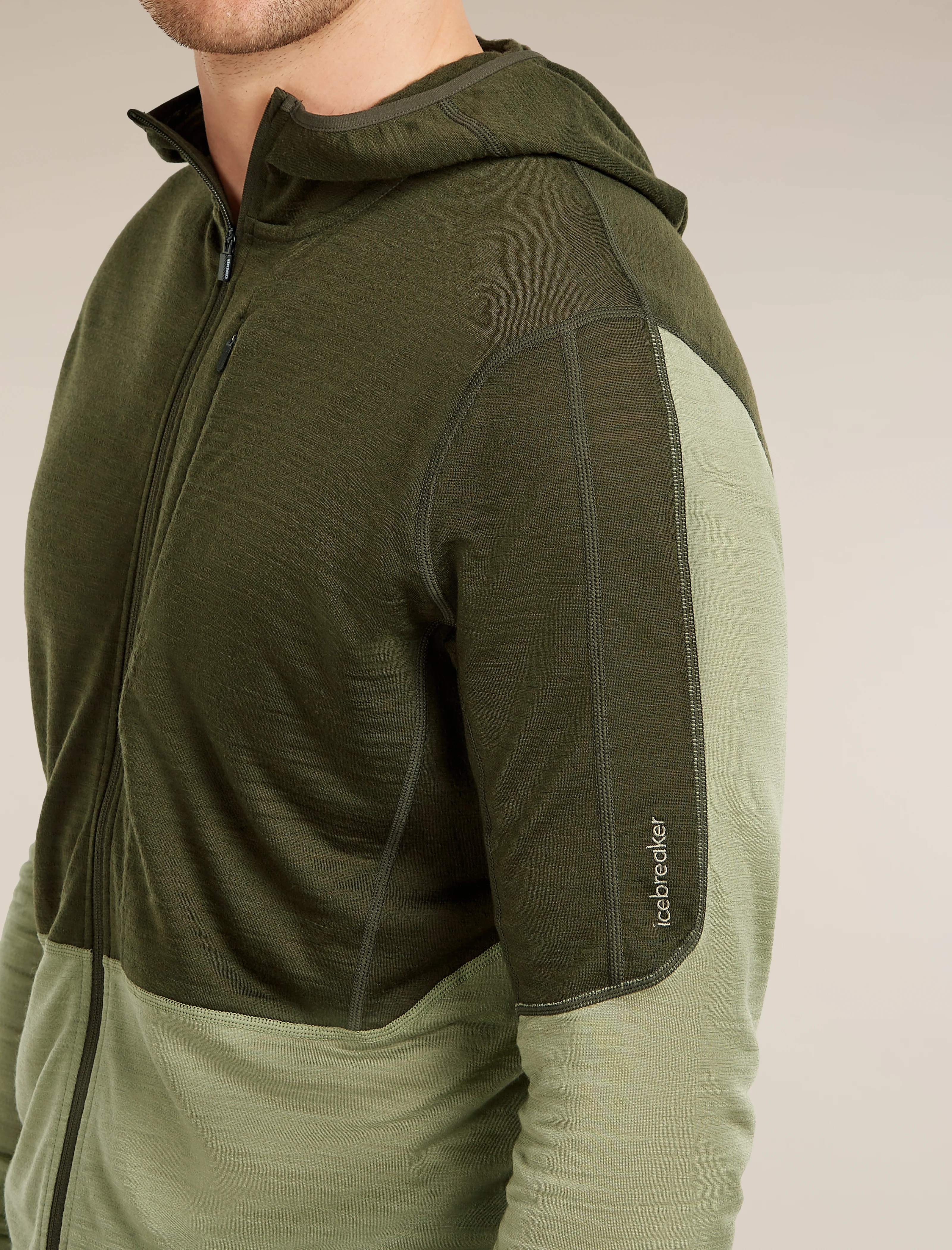 Men's Merino Blend 200 RealFleece™ Descender Long Sleeve Zip Hoodie - Image 5