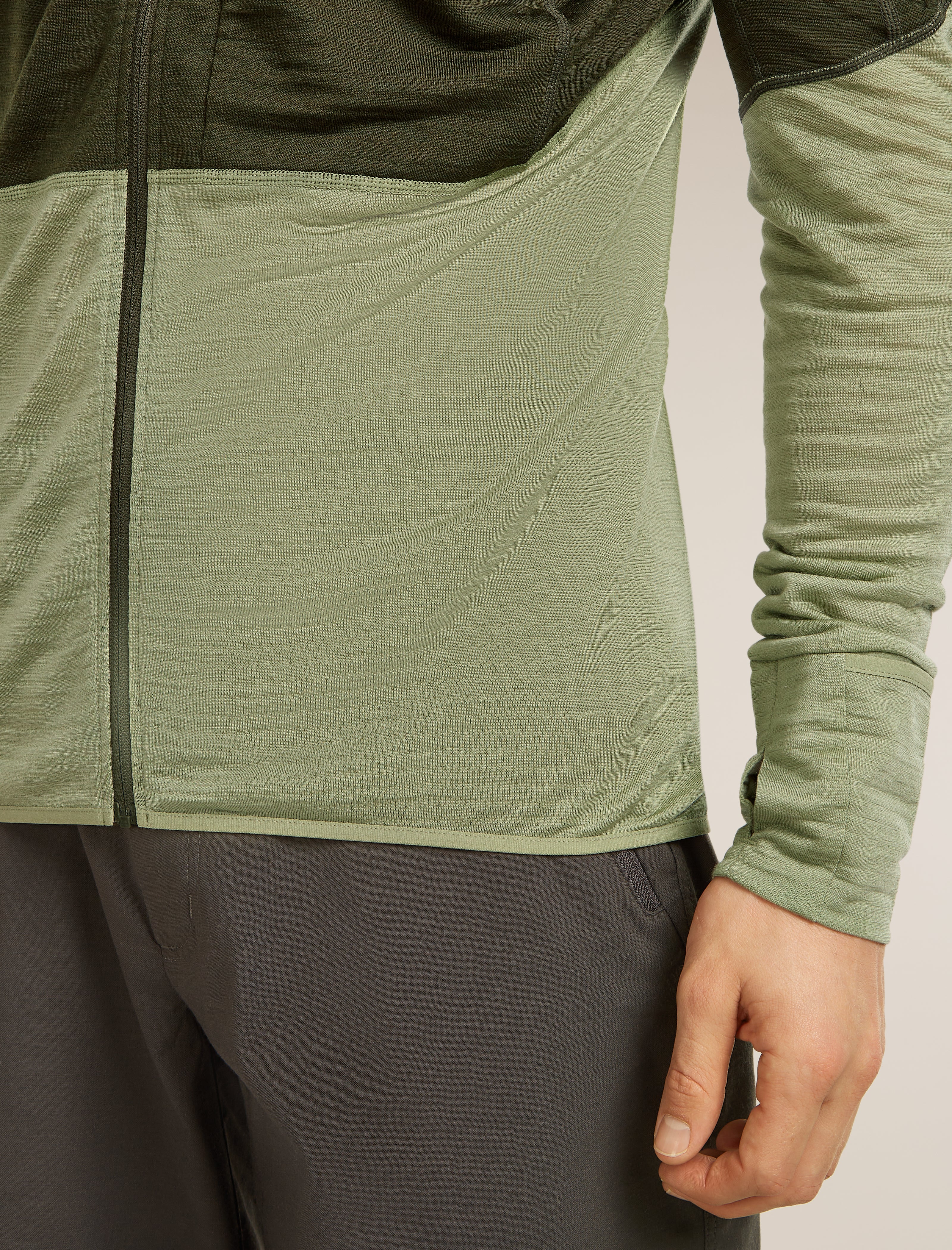 Men's Merino Blend 200 RealFleece™ Descender Long Sleeve Zip Hoodie - Image 8