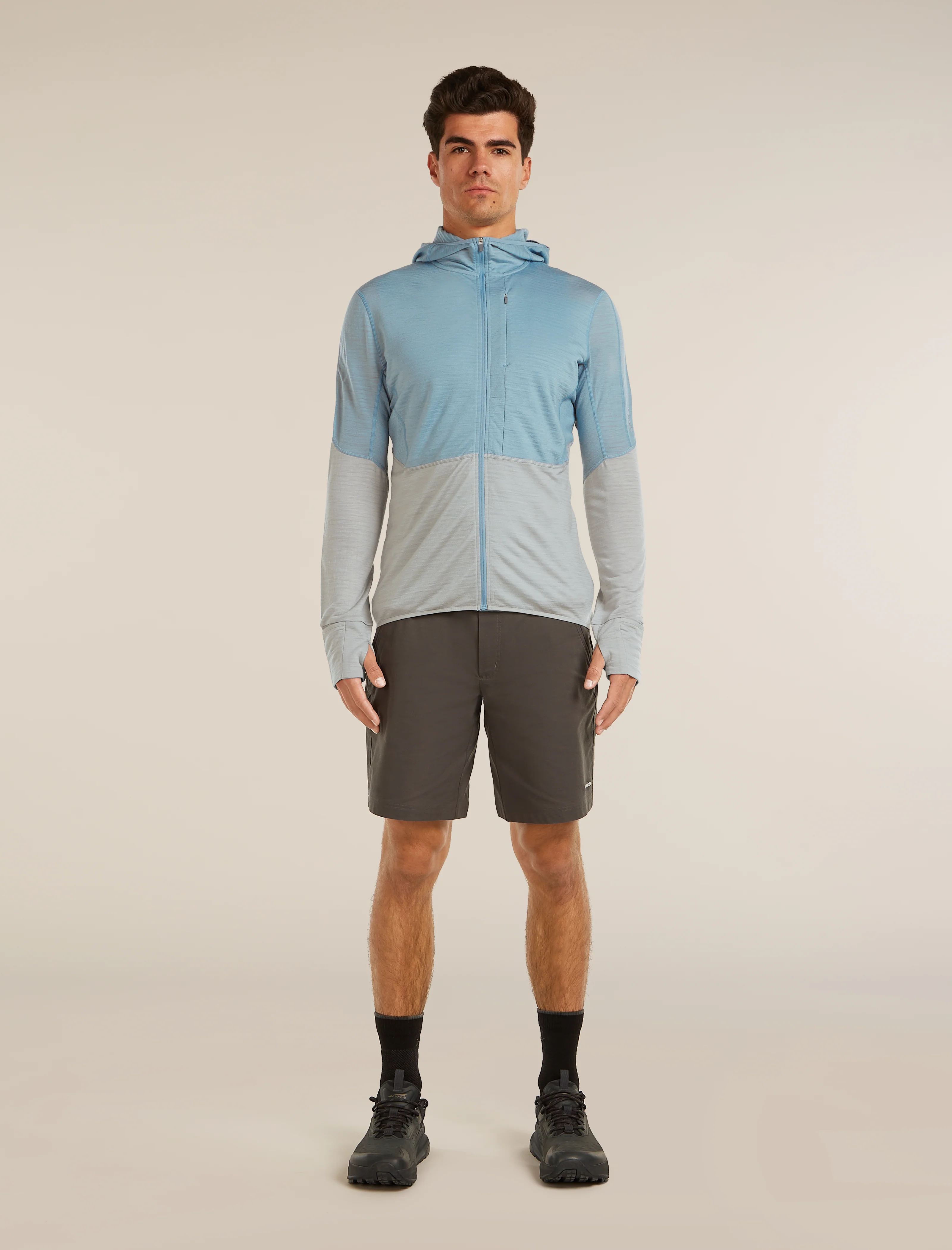 Men's Merino Blend 200 RealFleece™ Descender Long Sleeve Zip Hoodie - Image 3