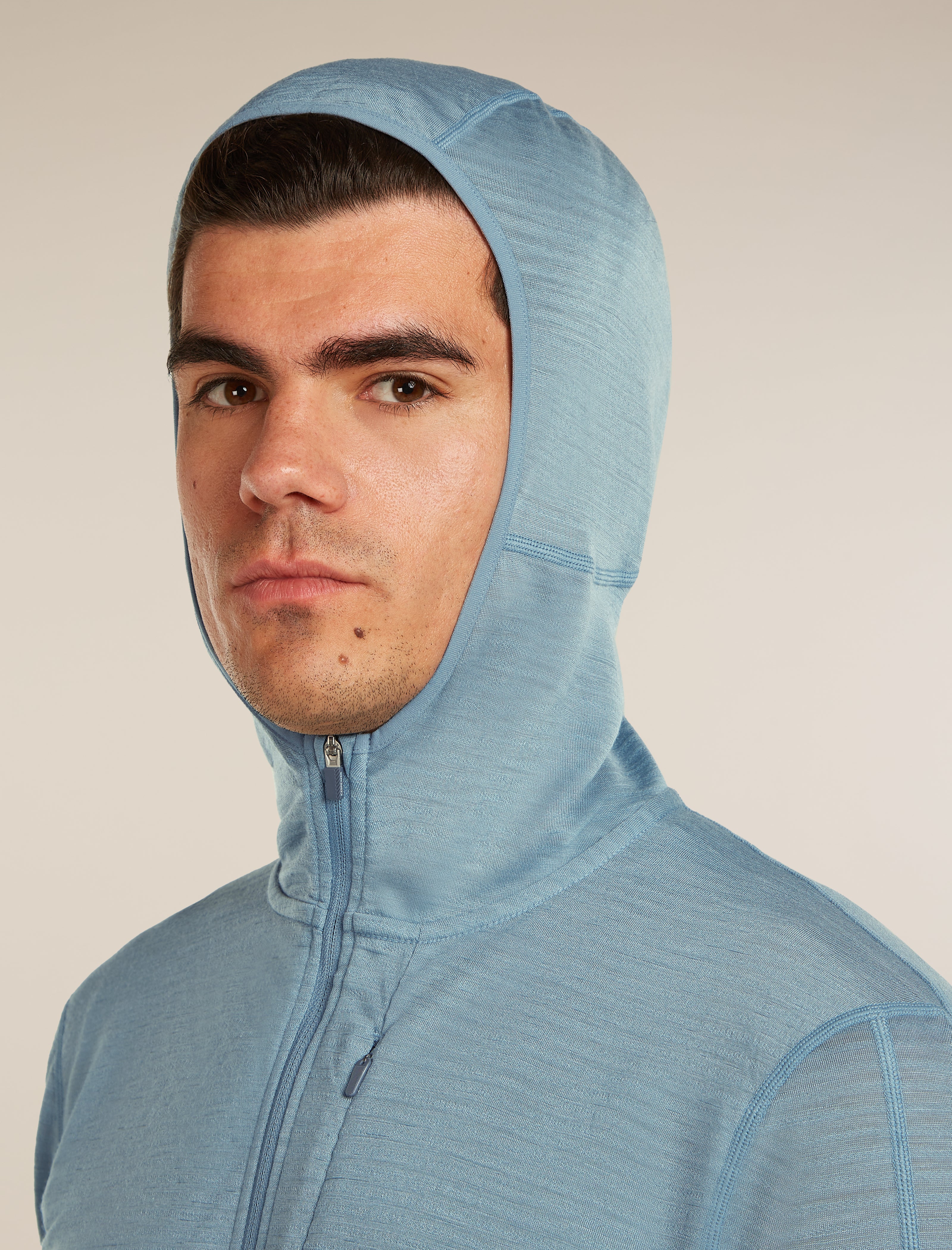 Men's Merino Blend 200 RealFleece™ Descender Long Sleeve Zip Hoodie - Image 9