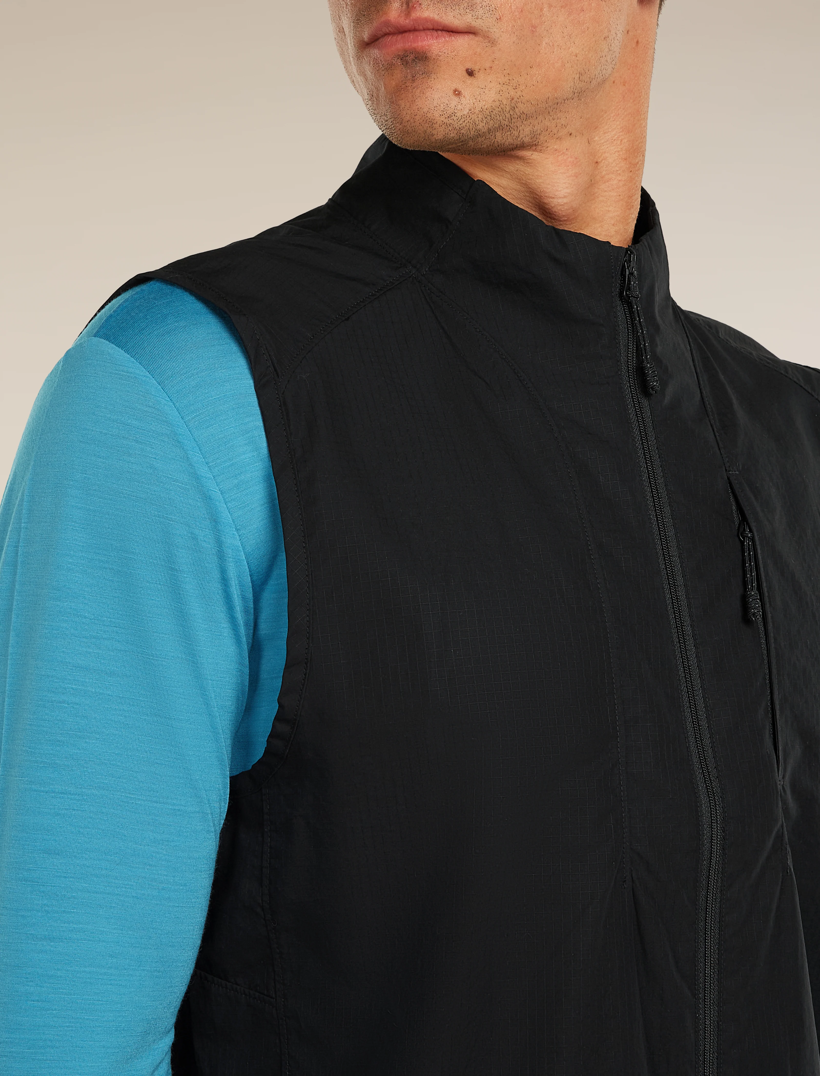Men's Shell+™ Cotton Elevation Windbreaker Vest - Image 7