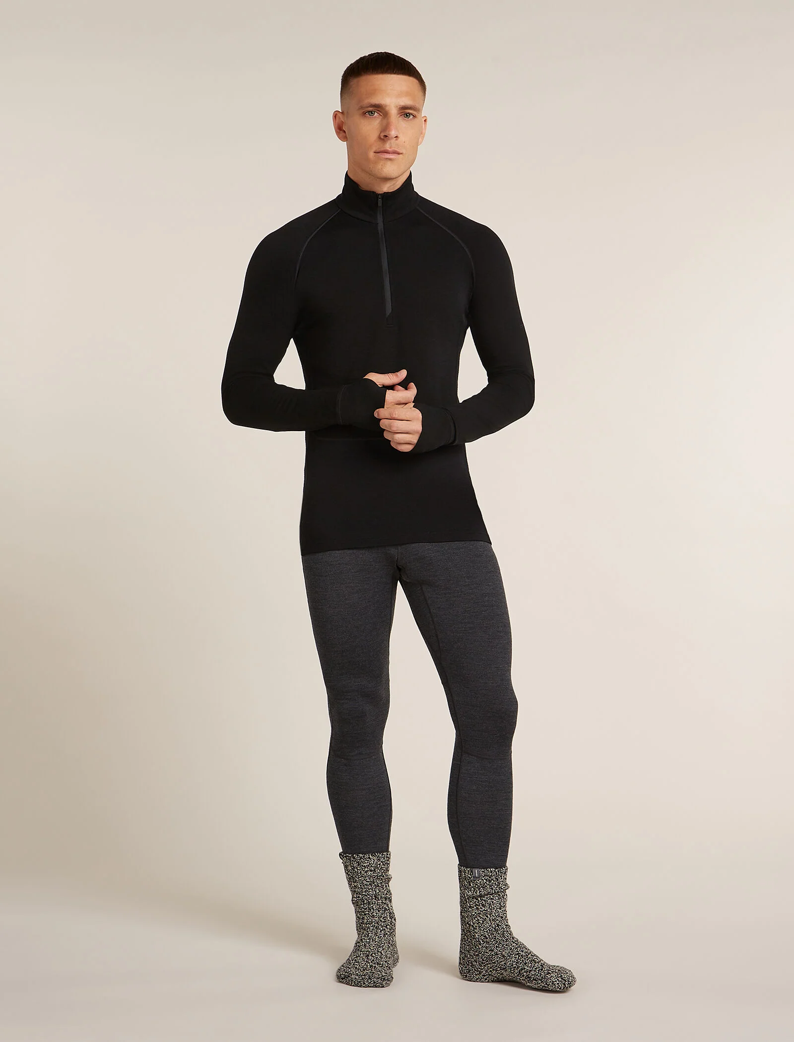 Men's Merino 200 ZoneKnit™ Long Sleeve Half Zip Thermal Top - Image 10