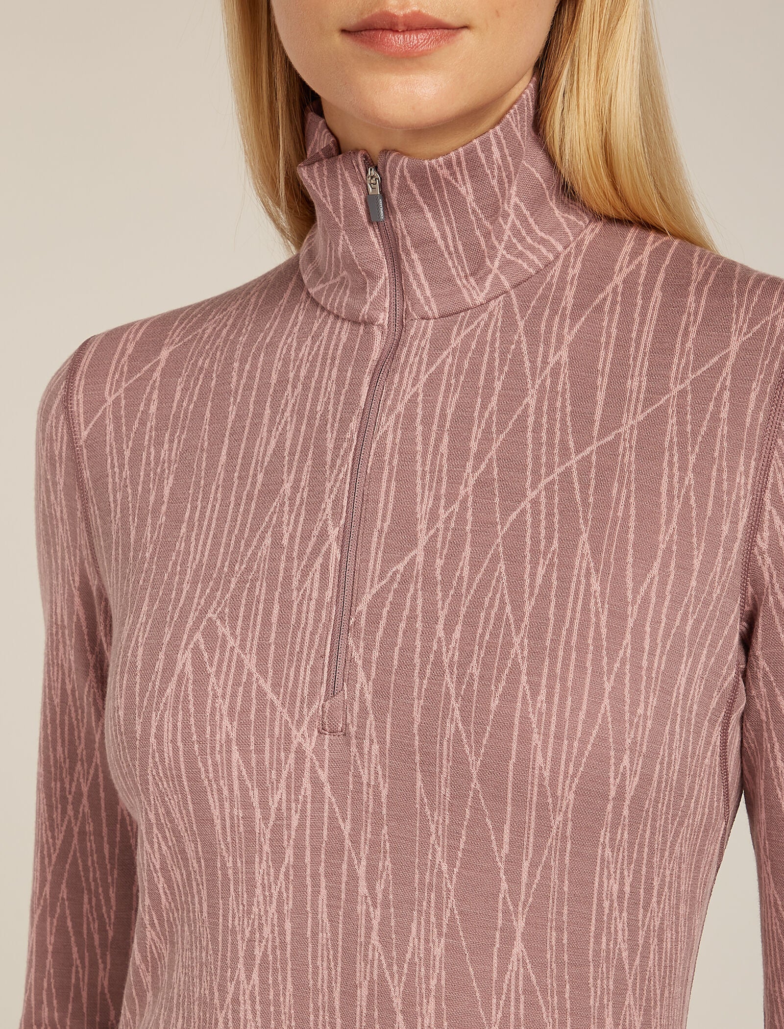 Women's Merino 260 Tech Vertex Long Sleeve Half Zip Thermal Top Delta Lines - Image 5