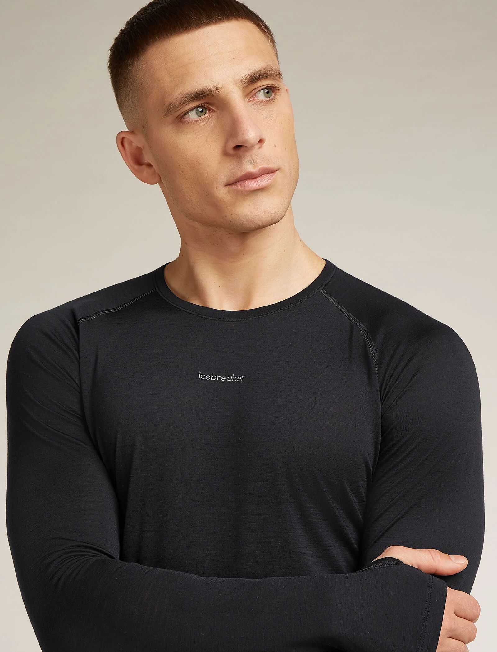 Men's Merino Blend 125 ZoneKnit™ Long Sleeve Crewe Thermal Top - Image 5
