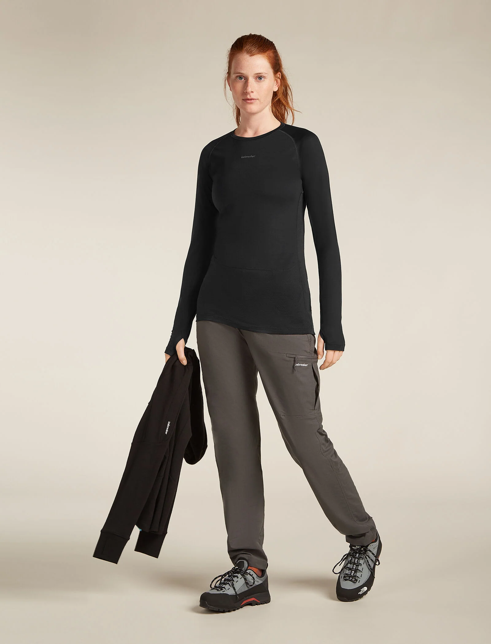 Women's Merino Blend 125 ZoneKnit™ Long Sleeve Crewe Thermal Top - Image 4
