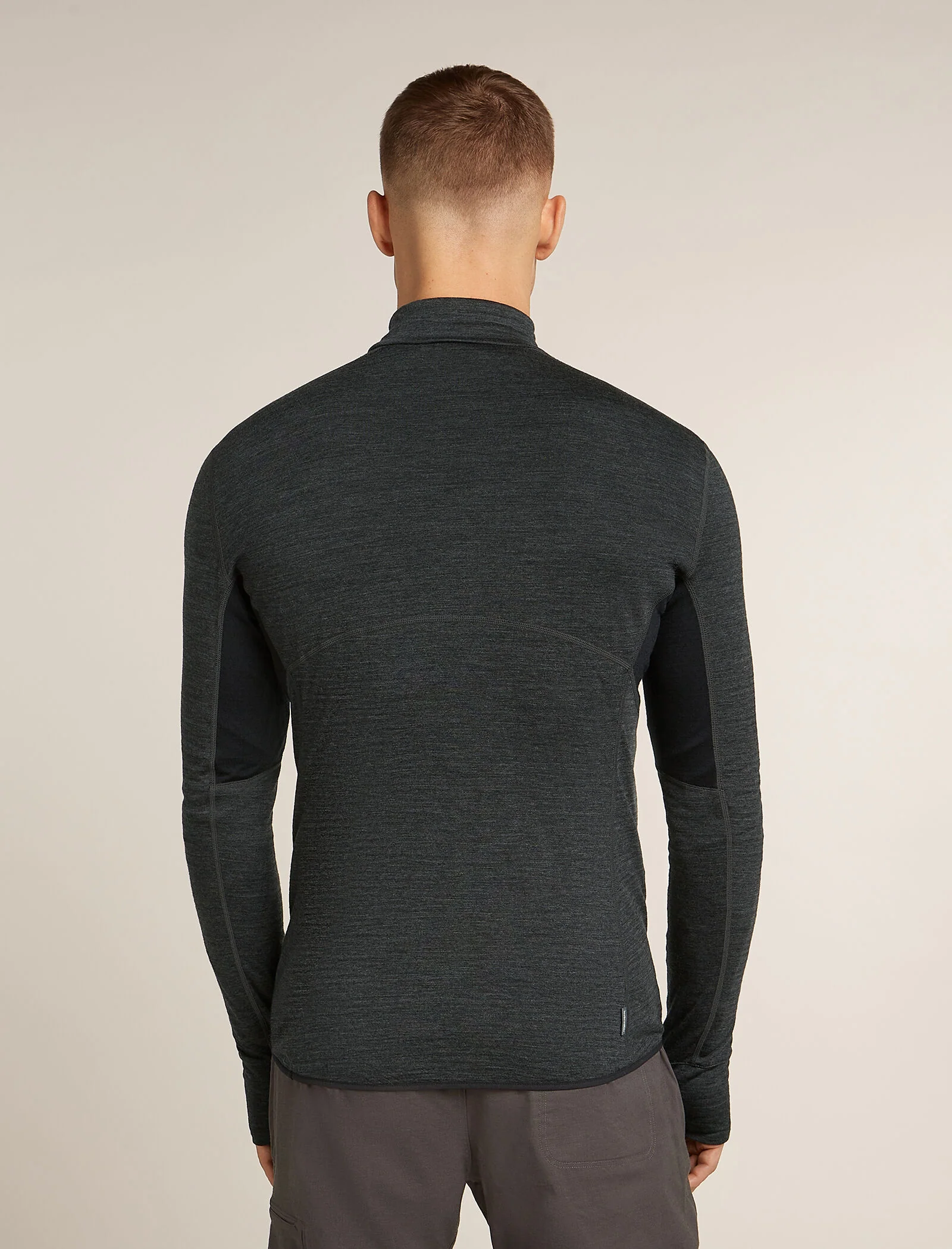 Men's Merino Blend 200 Realfleece™ Descender Long Sleeve Half Zip Top - Image 2