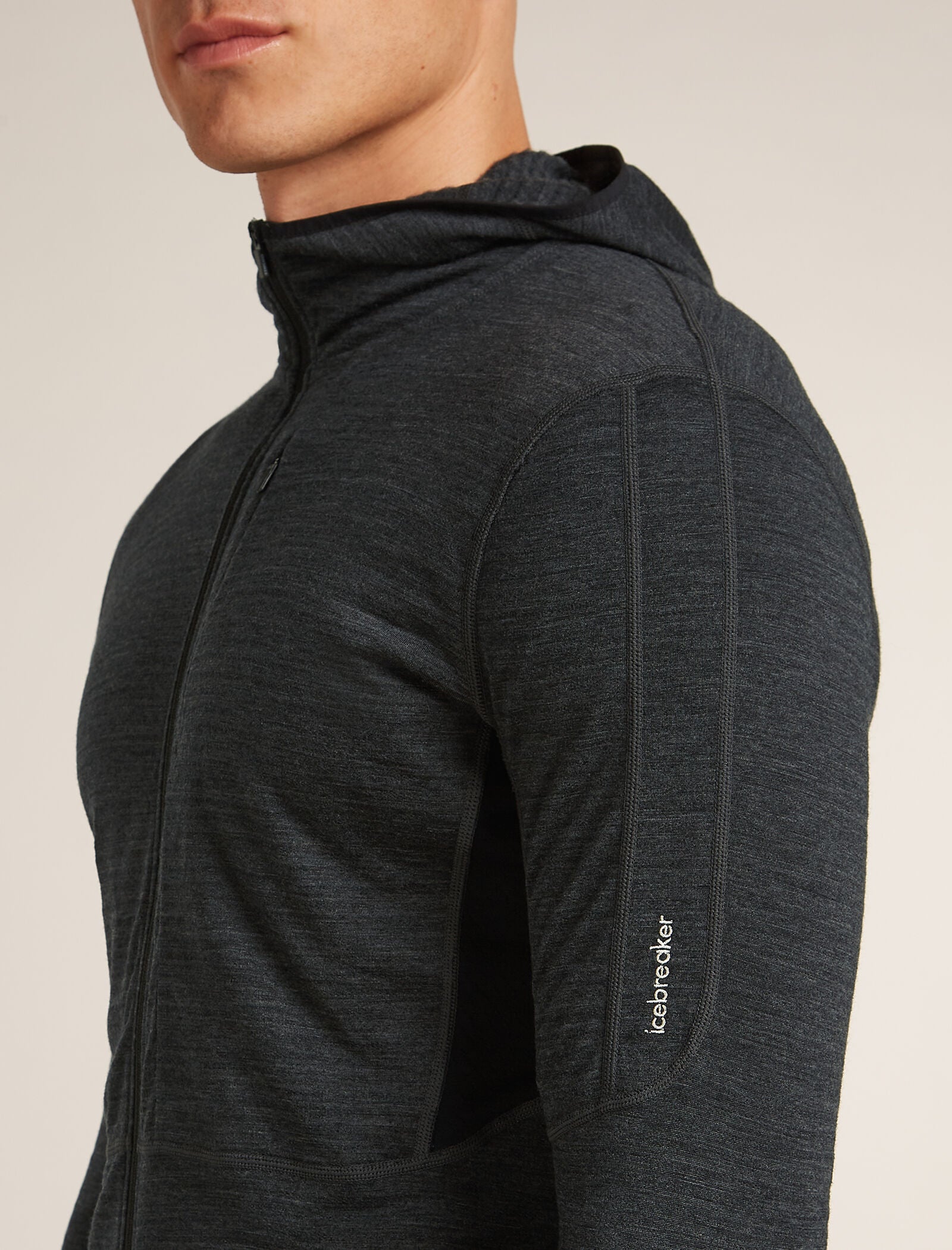 Men's Merino Blend 200 Realfleece™ Descender Long Sleeve Zip Hoodie - Image 5