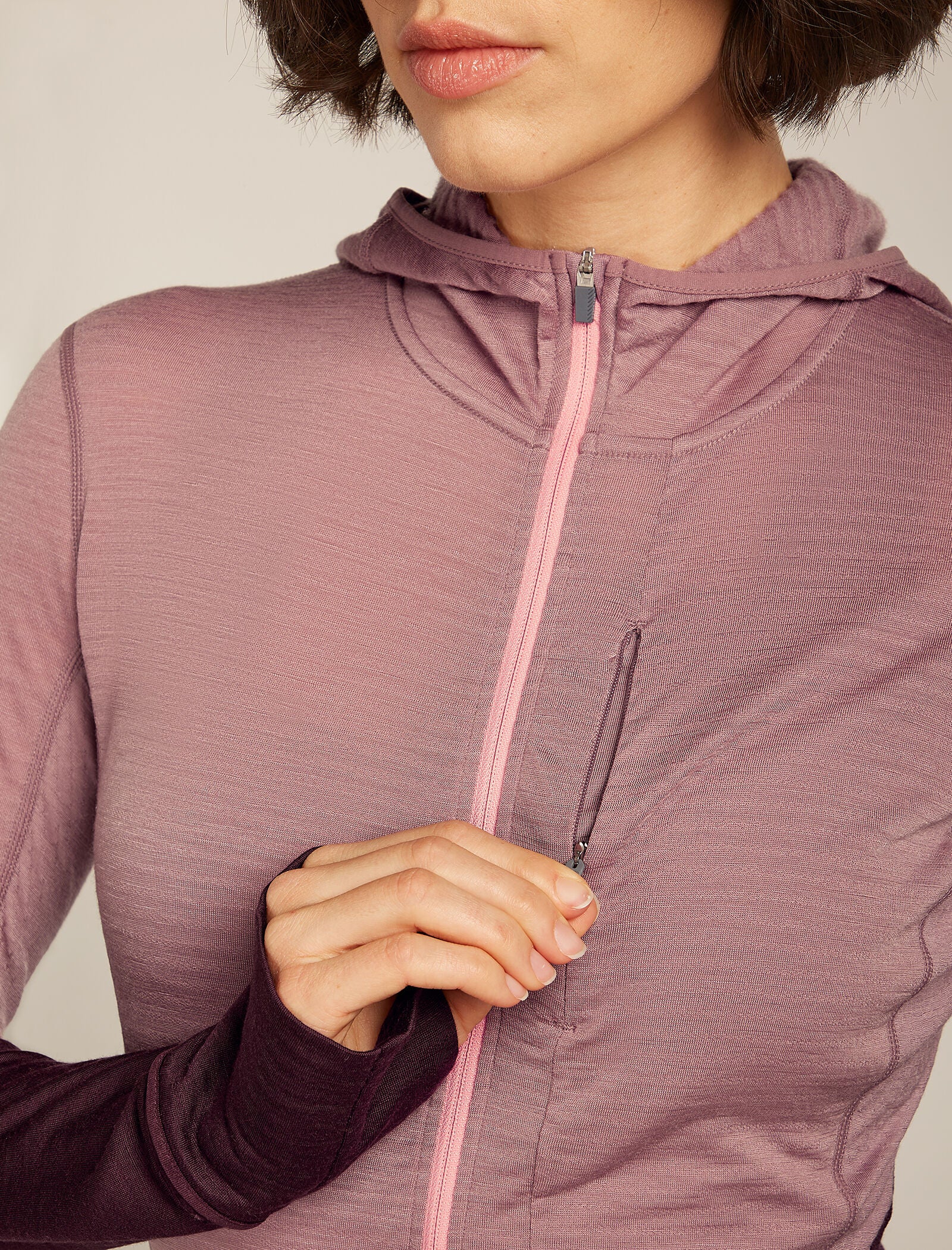 Women's Merino Blend 200 Realfleece™ Descender Long Sleeve Zip Hoodie - Image 9