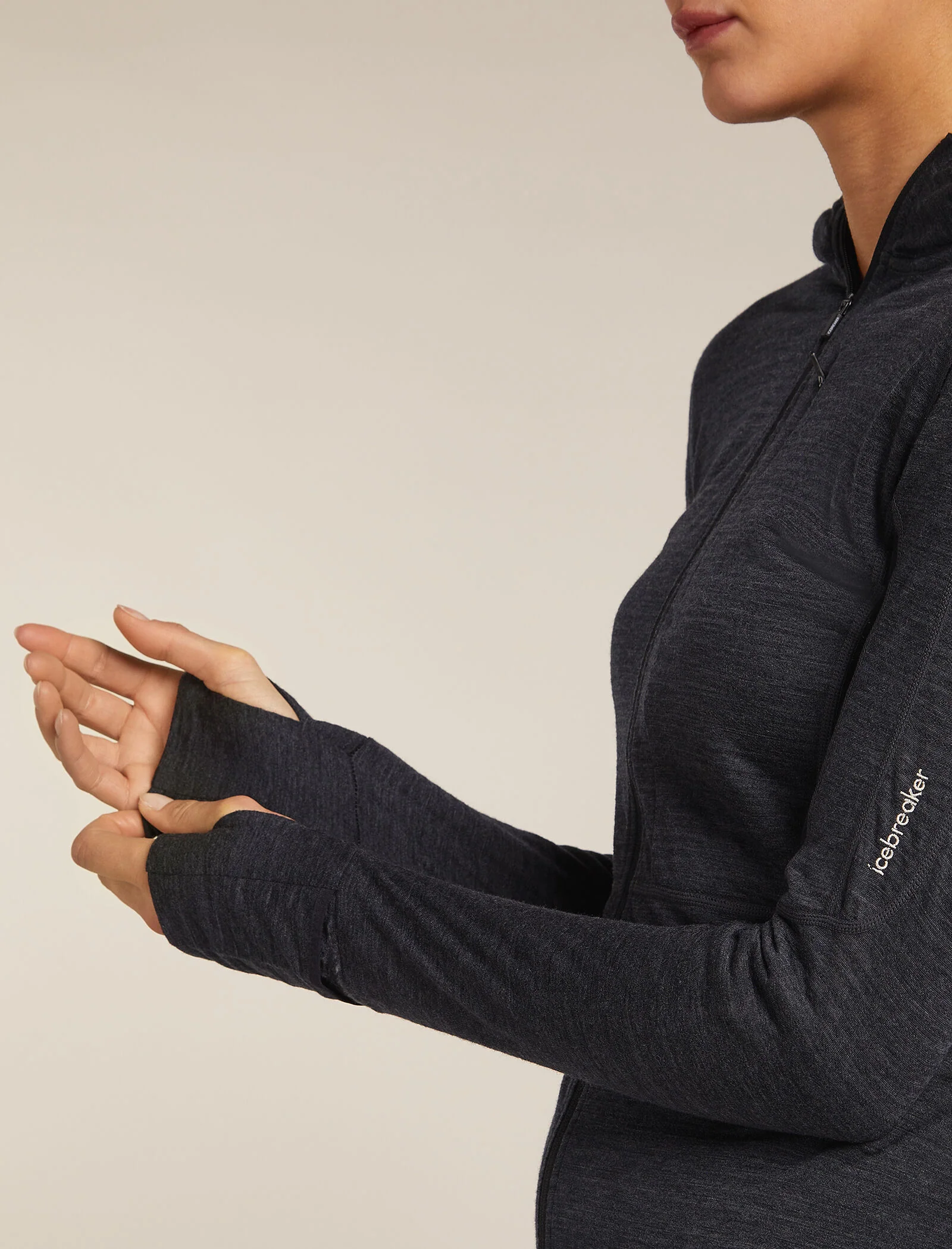 Women's Merino Blend 200 Realfleece™ Descender Long Sleeve Zip Hoodie - Image 6