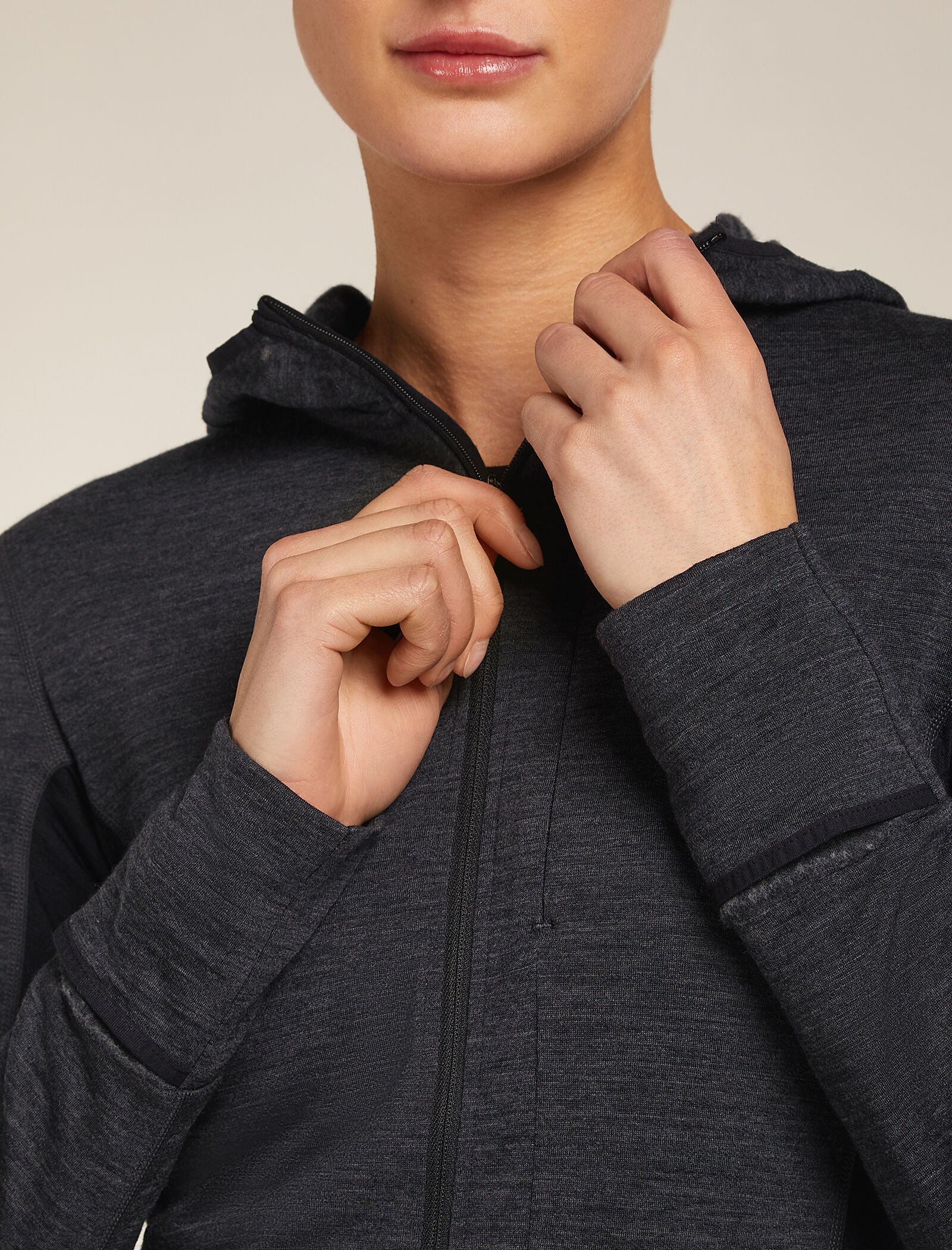 Women's Merino Blend 200 Realfleece™ Descender Long Sleeve Zip Hoodie - Image 7
