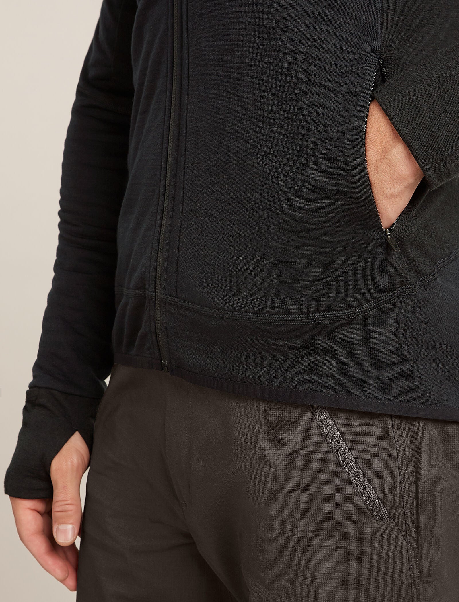 Men's Merino Blend 300 RealFleece™ Descender Long Sleeve Zip Hoodie - Image 7