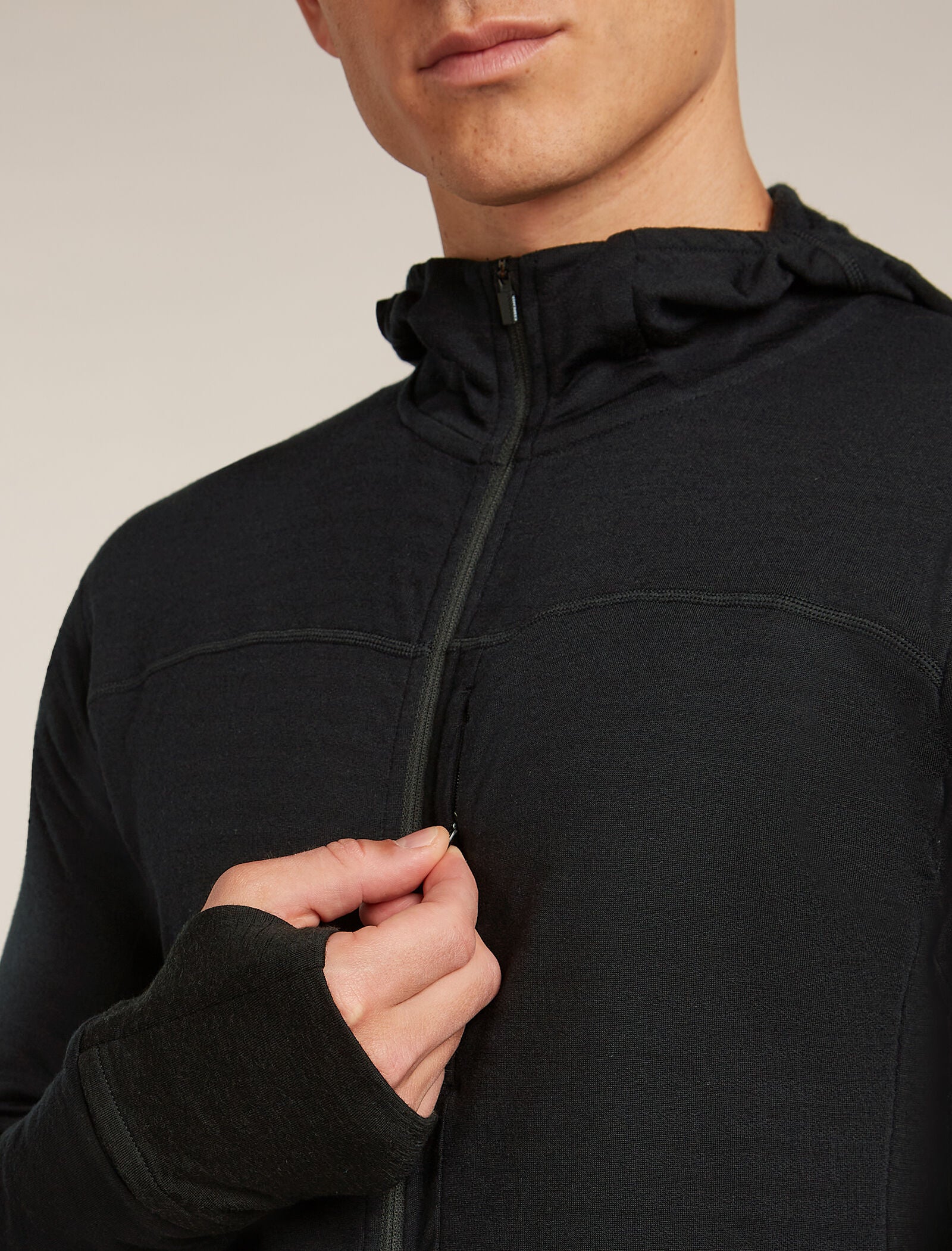 Men's Merino Blend 300 RealFleece™ Descender Long Sleeve Zip Hoodie - Image 8