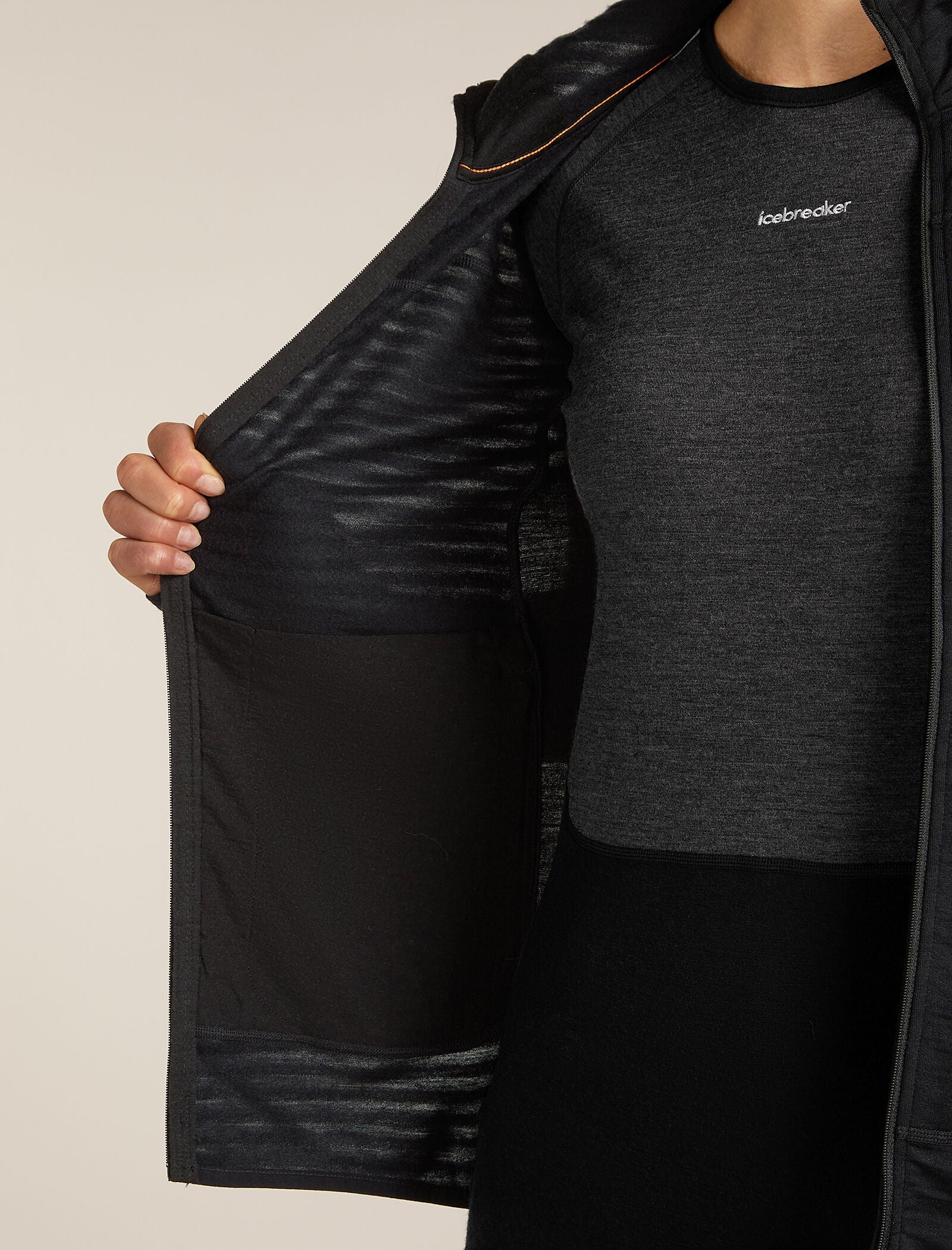 Women's Merino Blend 300 RealFleece™ Descender Long Sleeve Zip Hoodie - Image 10