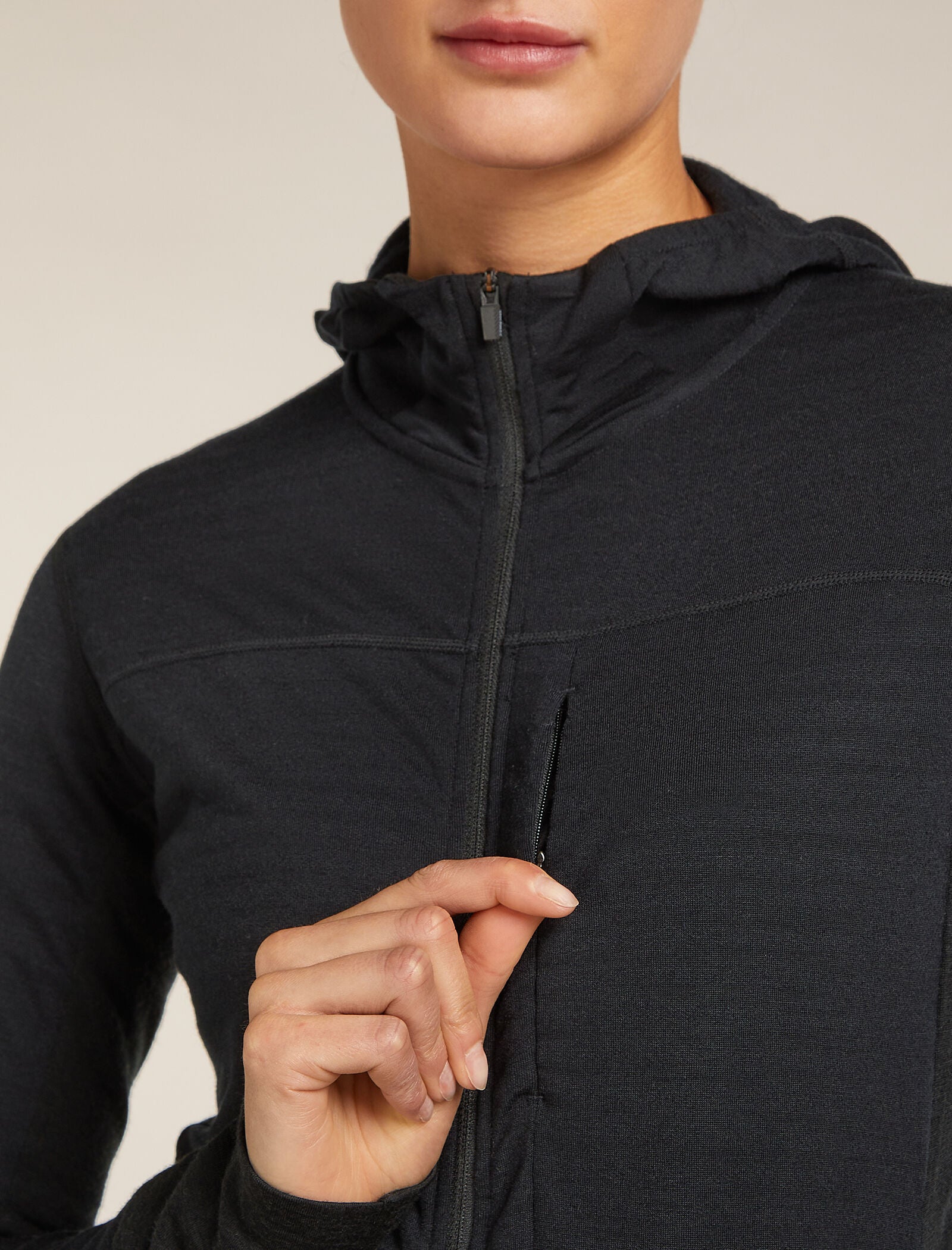 Women's Merino Blend 300 RealFleece™ Descender Long Sleeve Zip Hoodie - Image 9