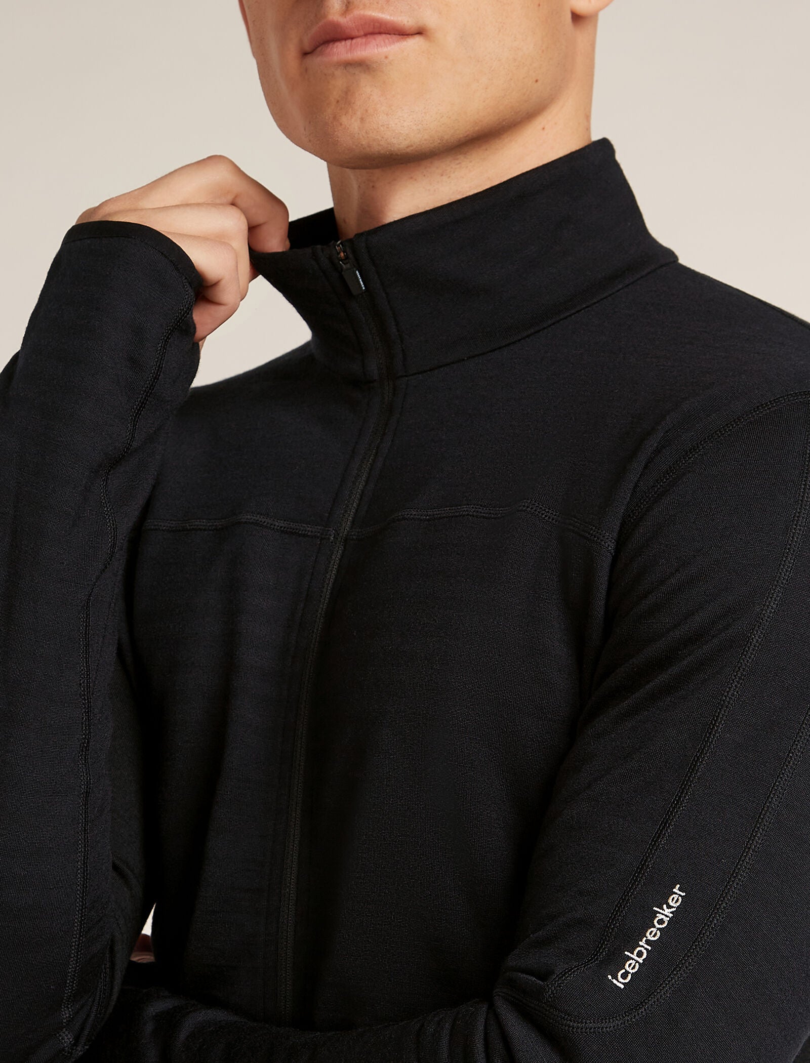 Men's Merino Blend 300 RealFleece™ Descender Long Sleeve Zip Jacket - Image 8