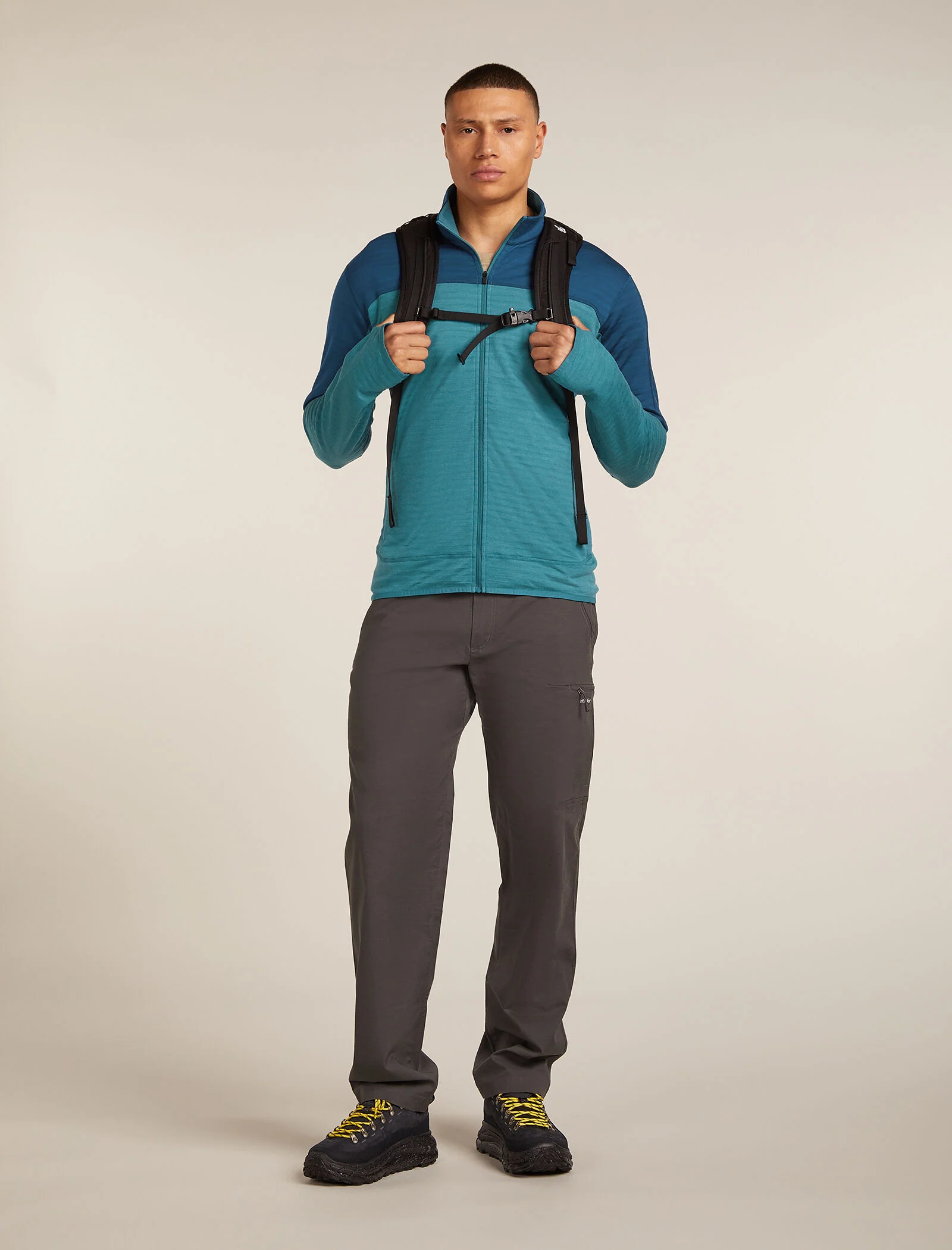 Men's Merino Blend 300 RealFleece™ Descender Long Sleeve Zip Jacket - Image 4