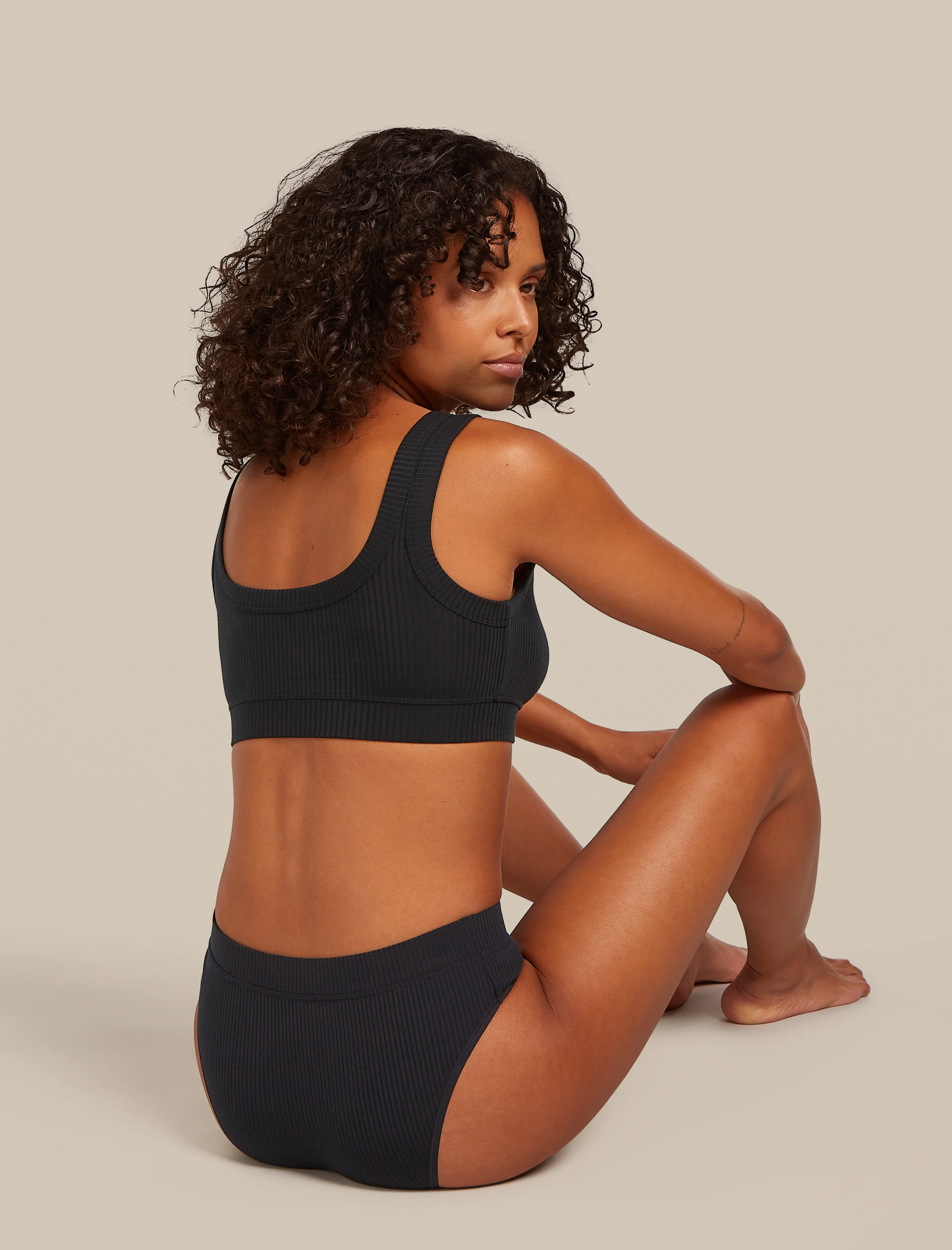 Women's Merino Blend Rib Lotus Bra - Image 6