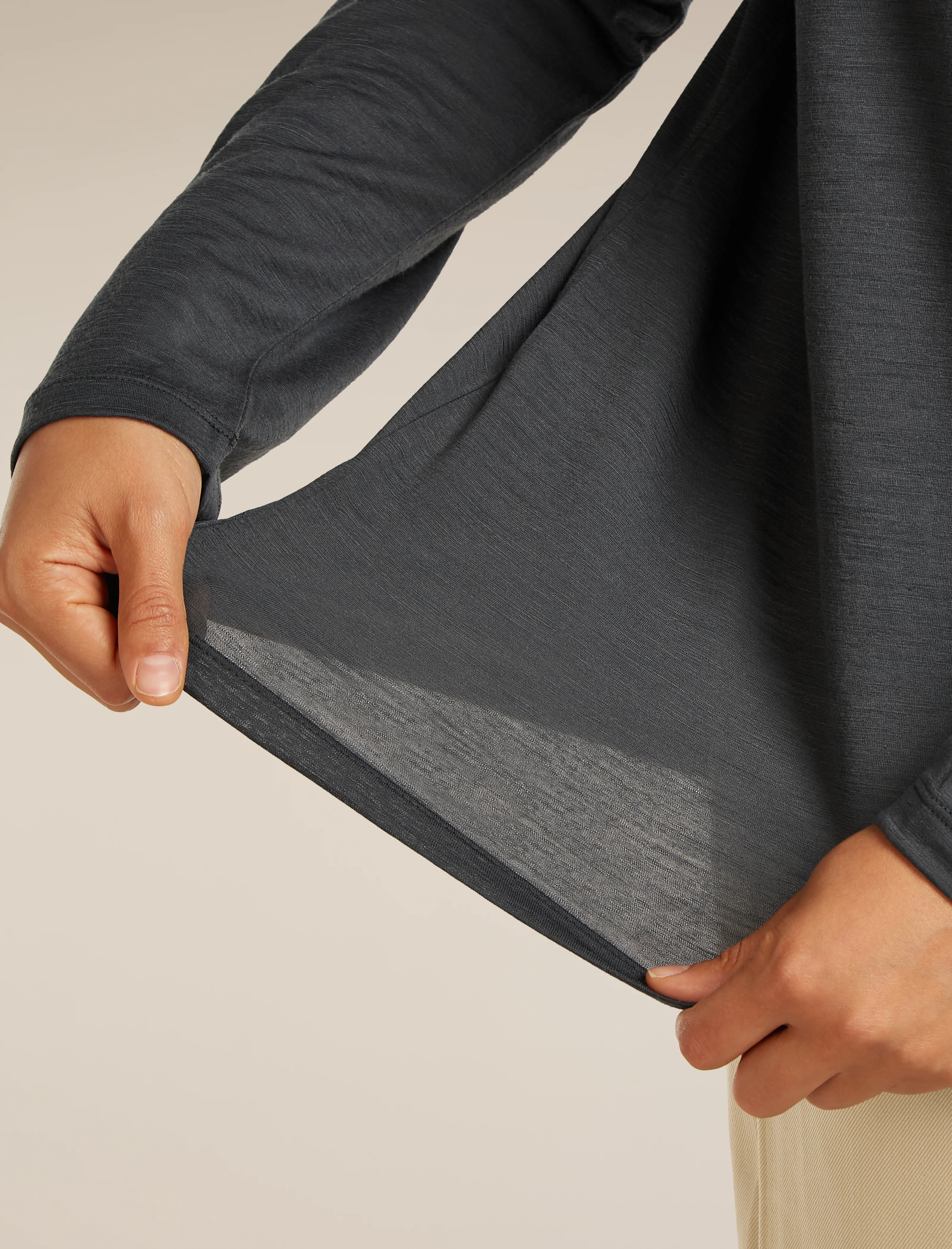 Unisex Merino 150 Long Sleeve Pocket Tee - Image 13