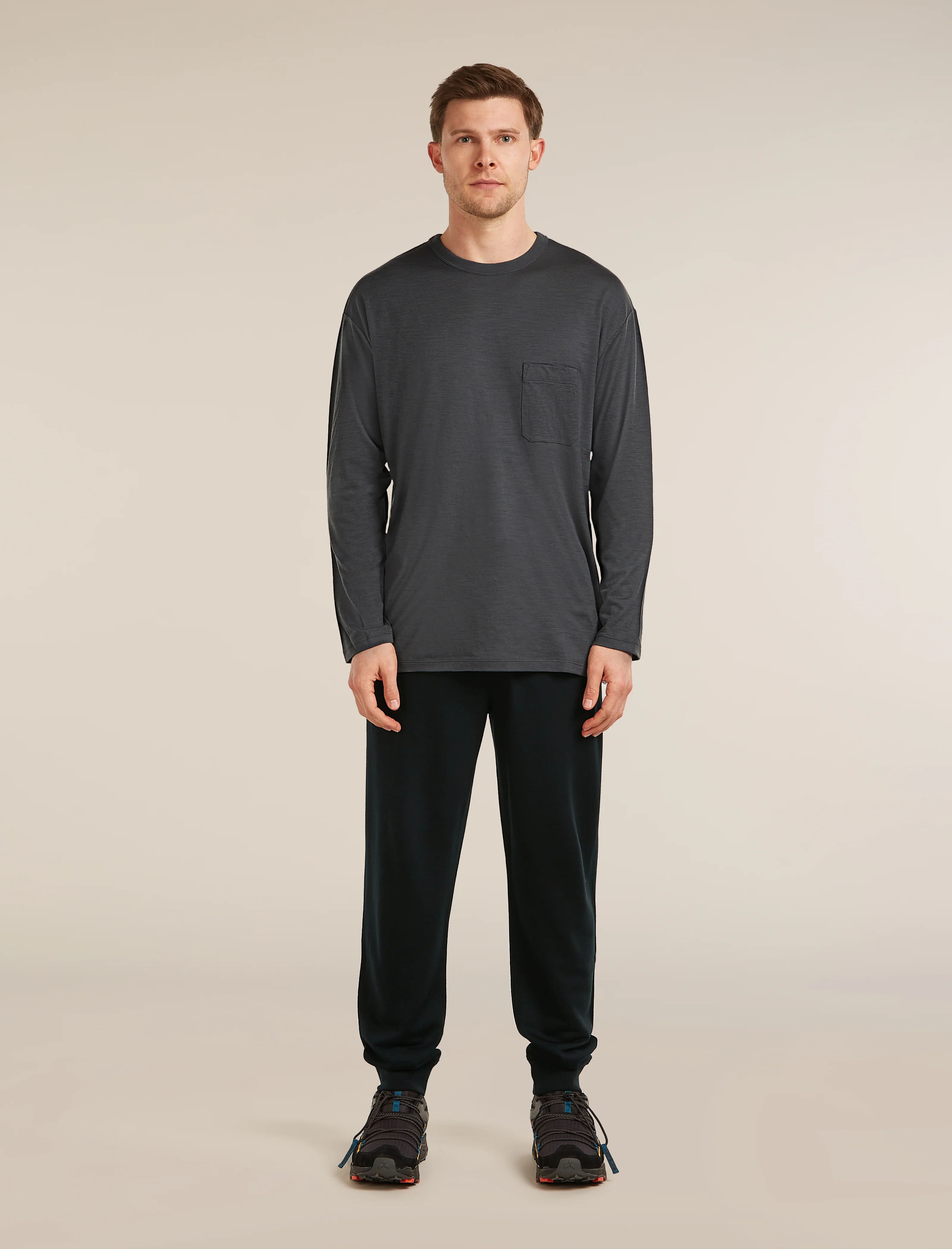 Unisex Merino 150 Long Sleeve Pocket Tee - Image 3