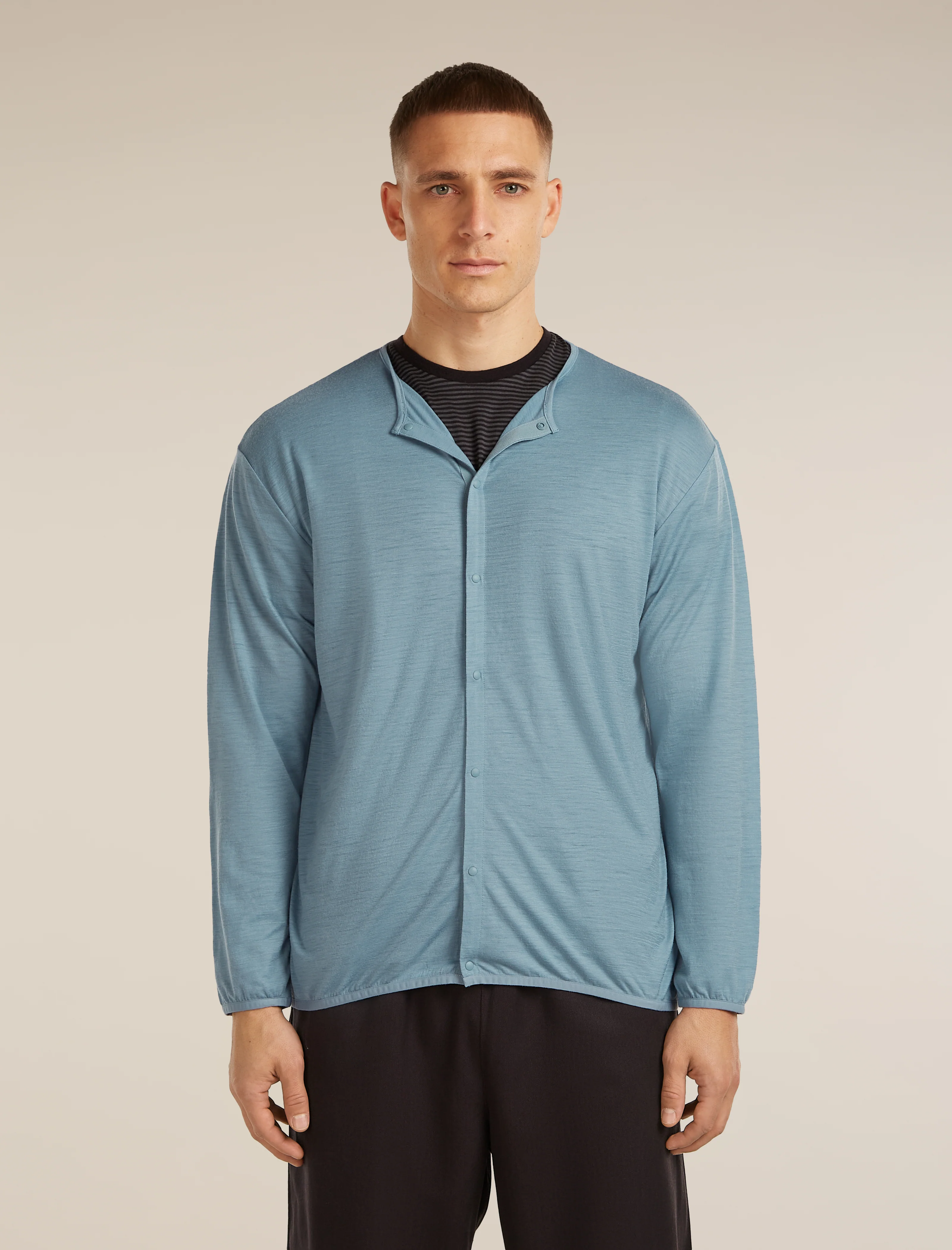 Unisex Merino 150 Round Neck Cardigan - Image 3