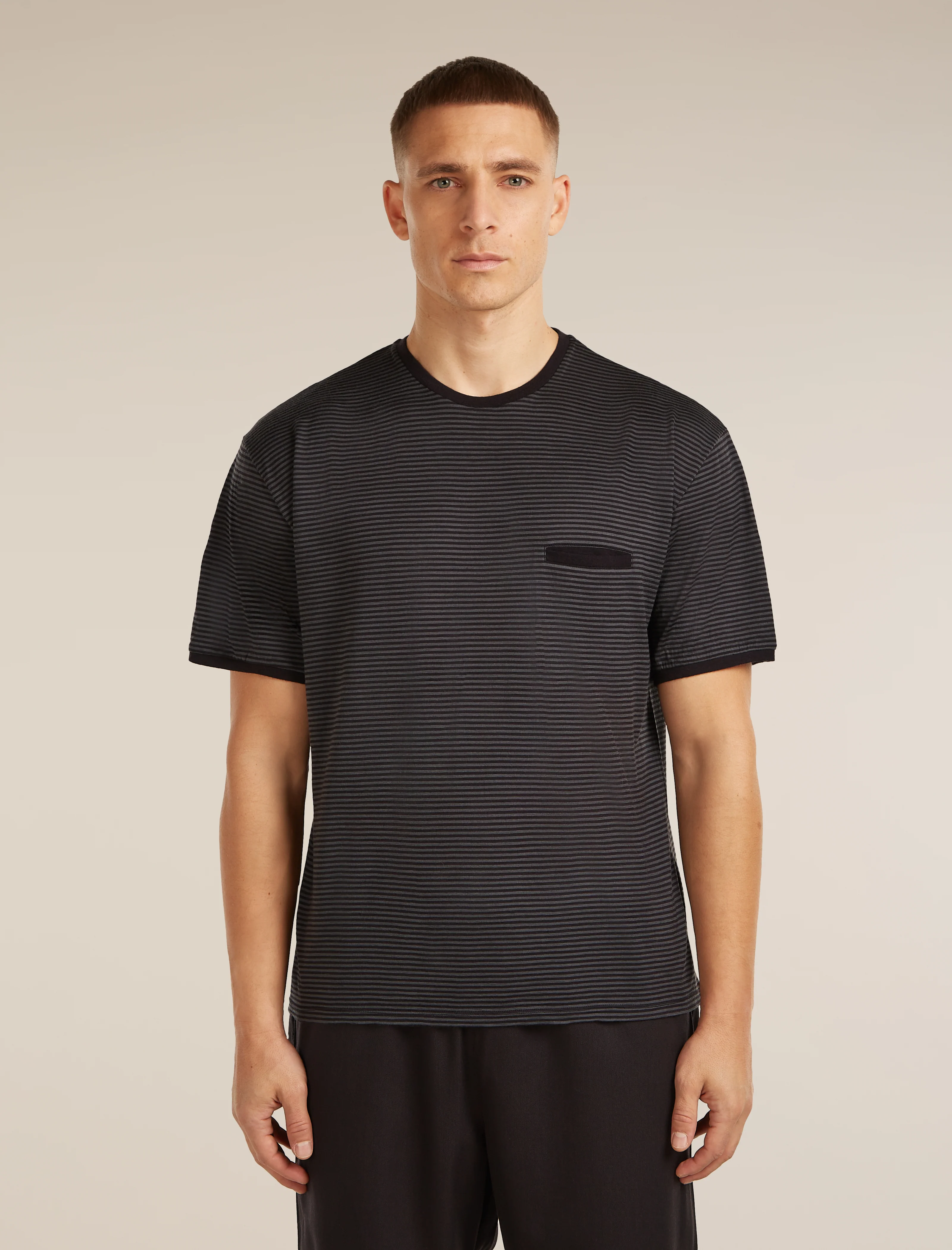 Unisex Merino 150 Short Sleeve Tee Stripe