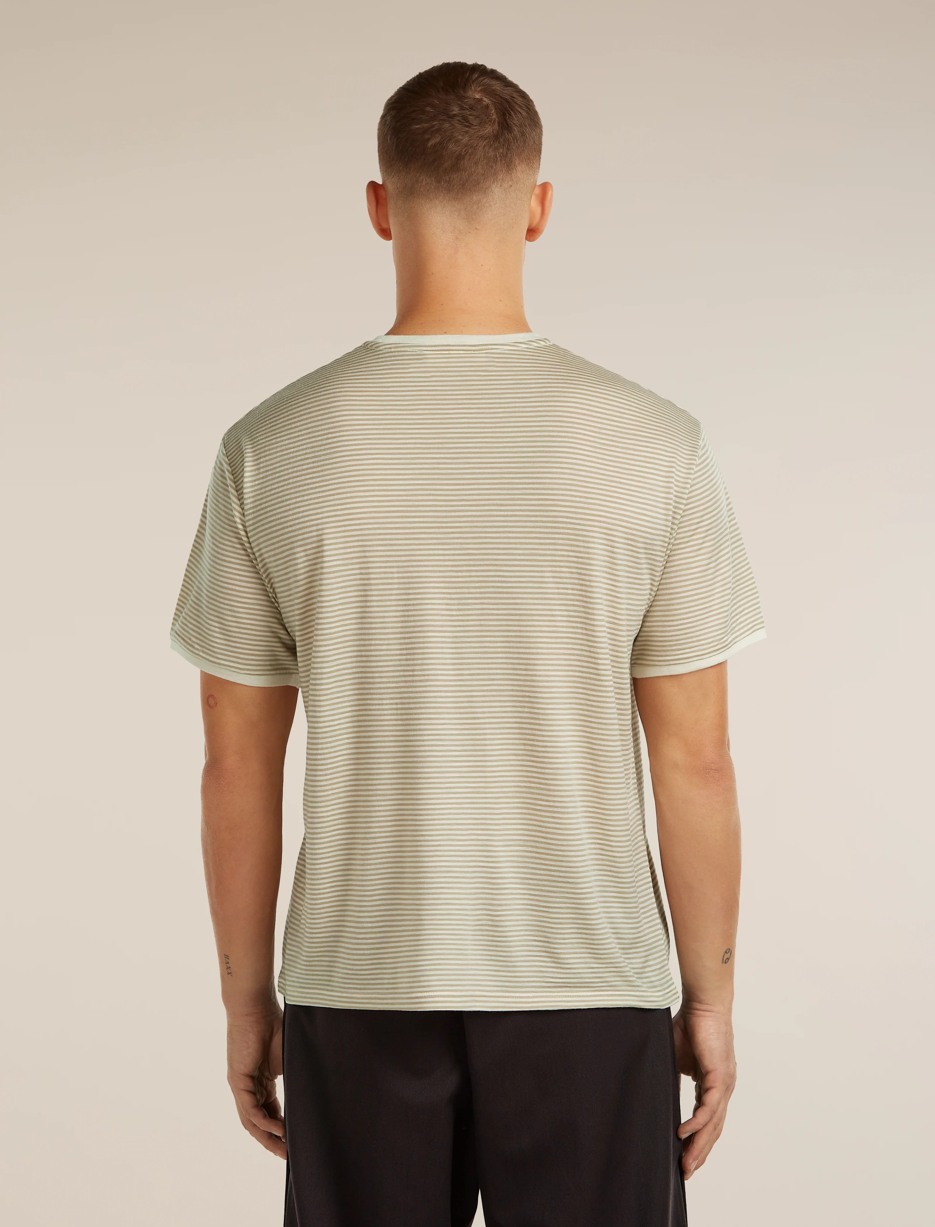 Unisex Merino 150 Short Sleeve Tee Stripe - Image 5