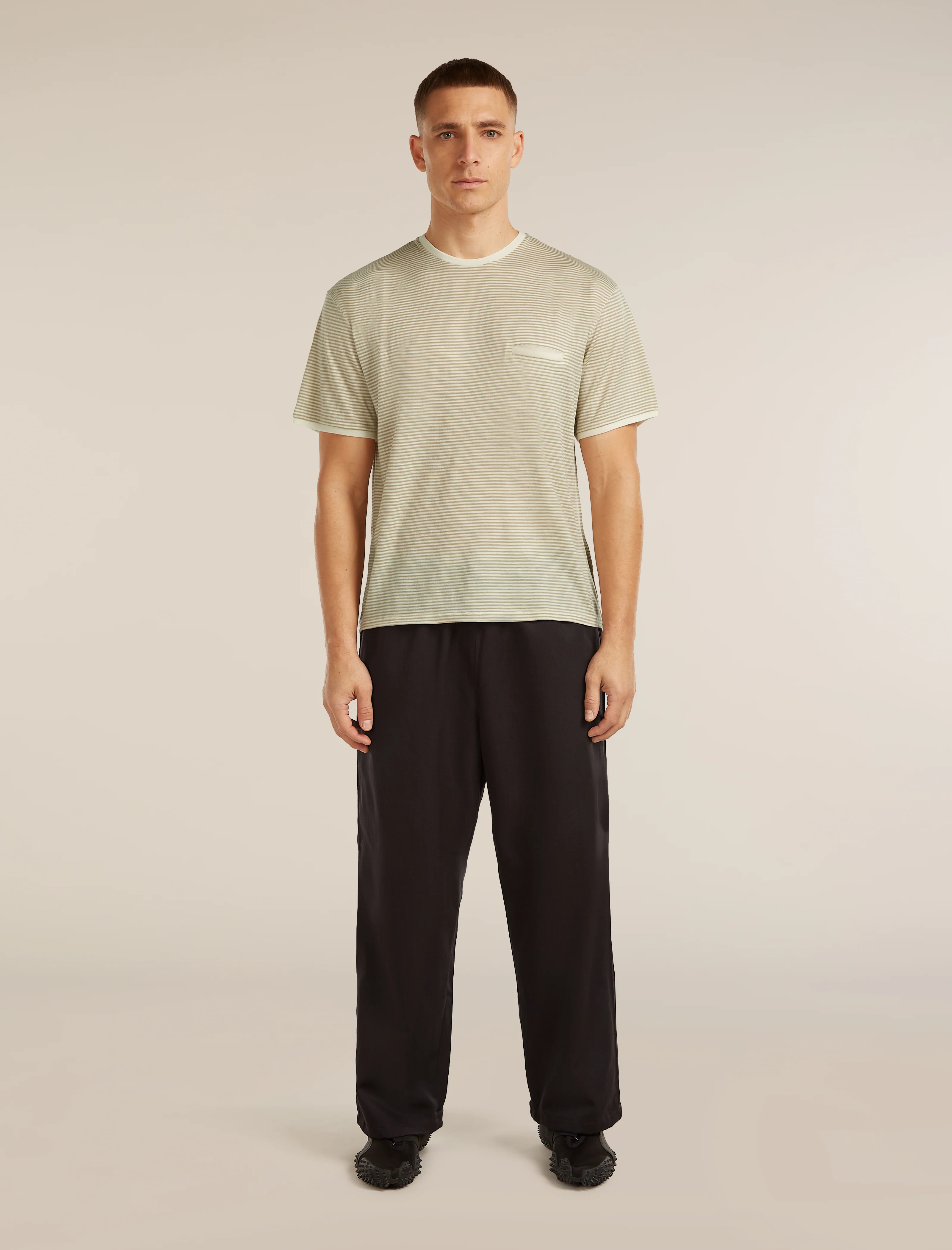Unisex Merino 150 Short Sleeve Tee Stripe - Image 7