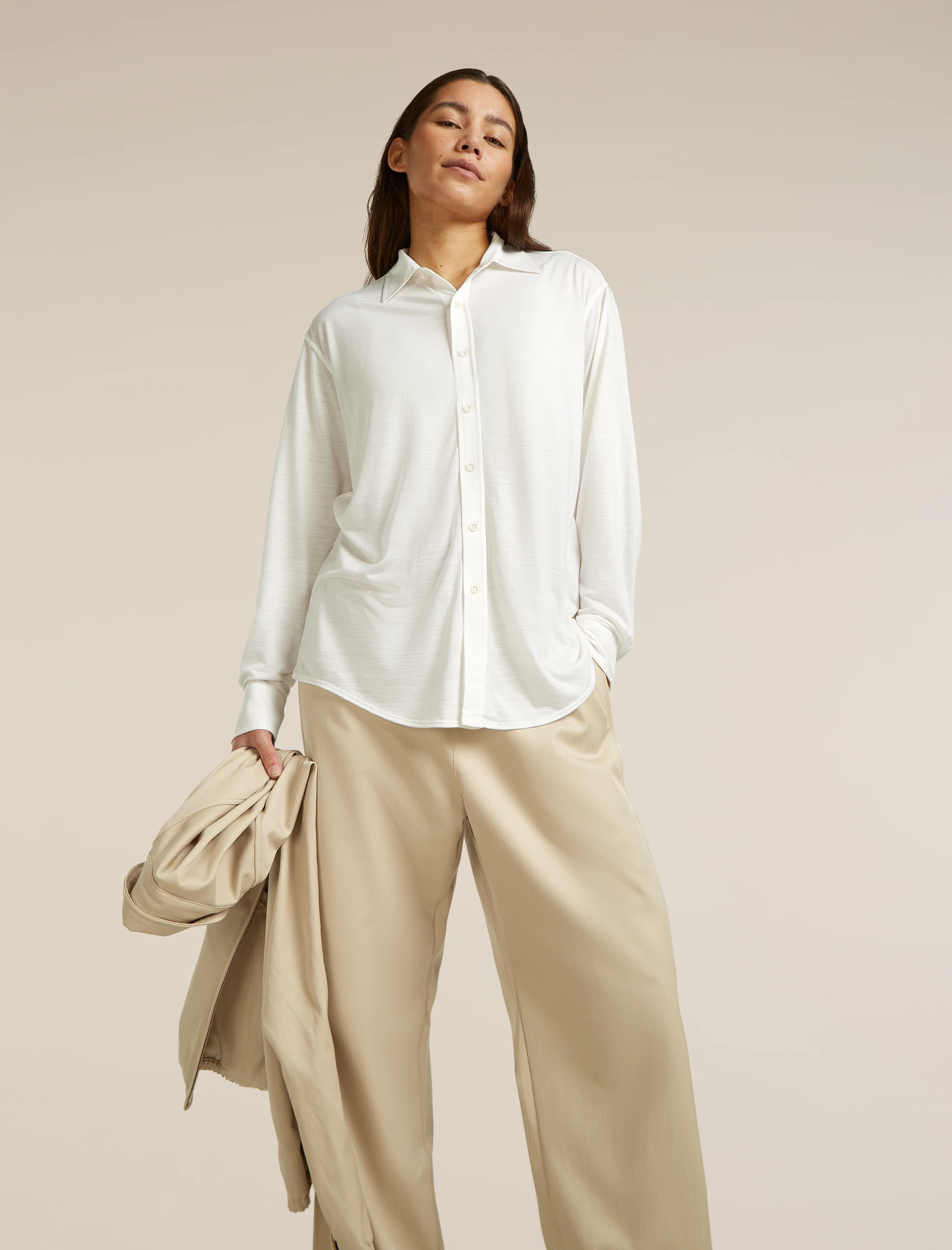 Unisex Merino Blend 125 Cool-Lite™ Long Sleeve Shirt - Image 20
