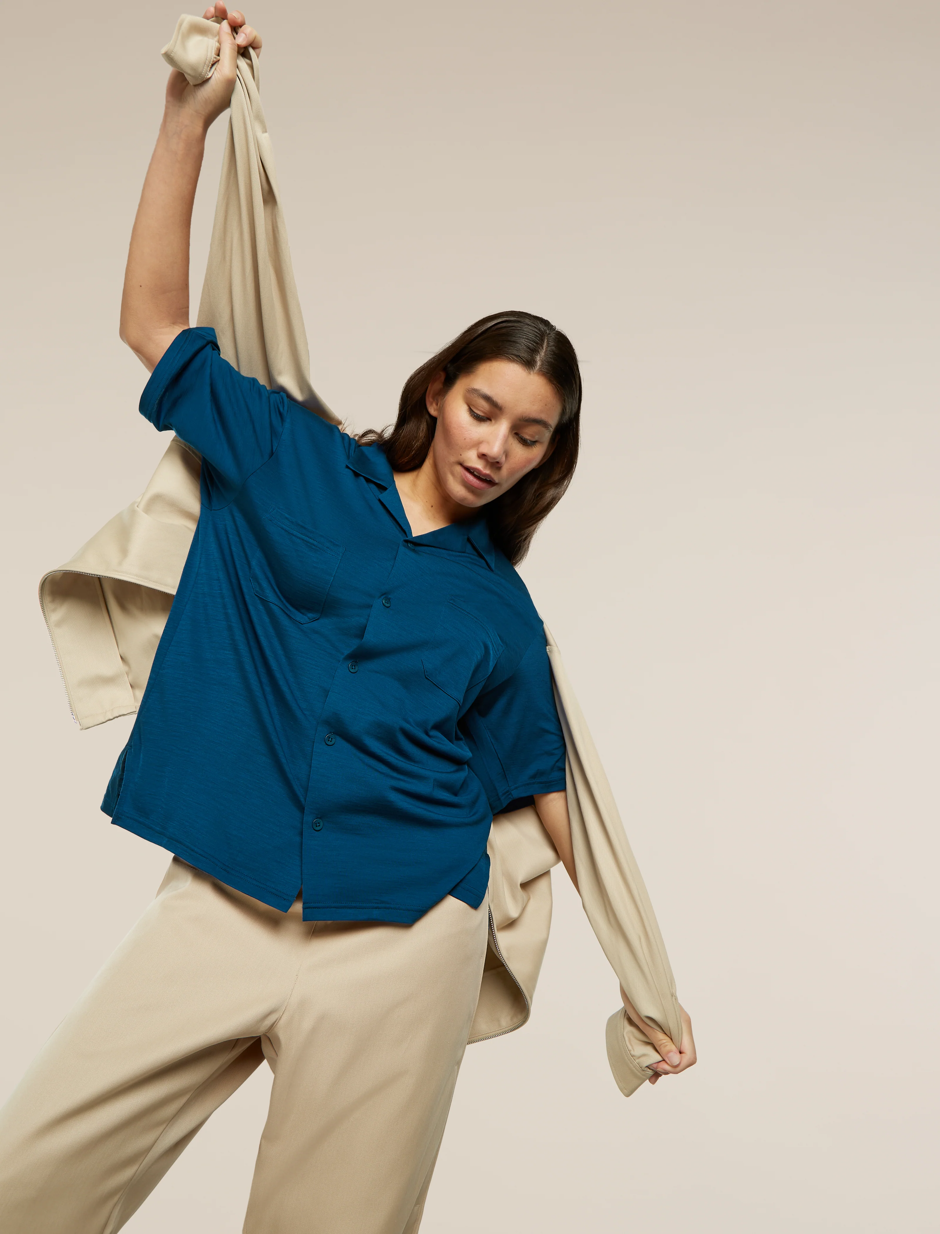 Unisex Merino Blend 125 Cool-Lite™ Short Sleeve Shirt - Image 17