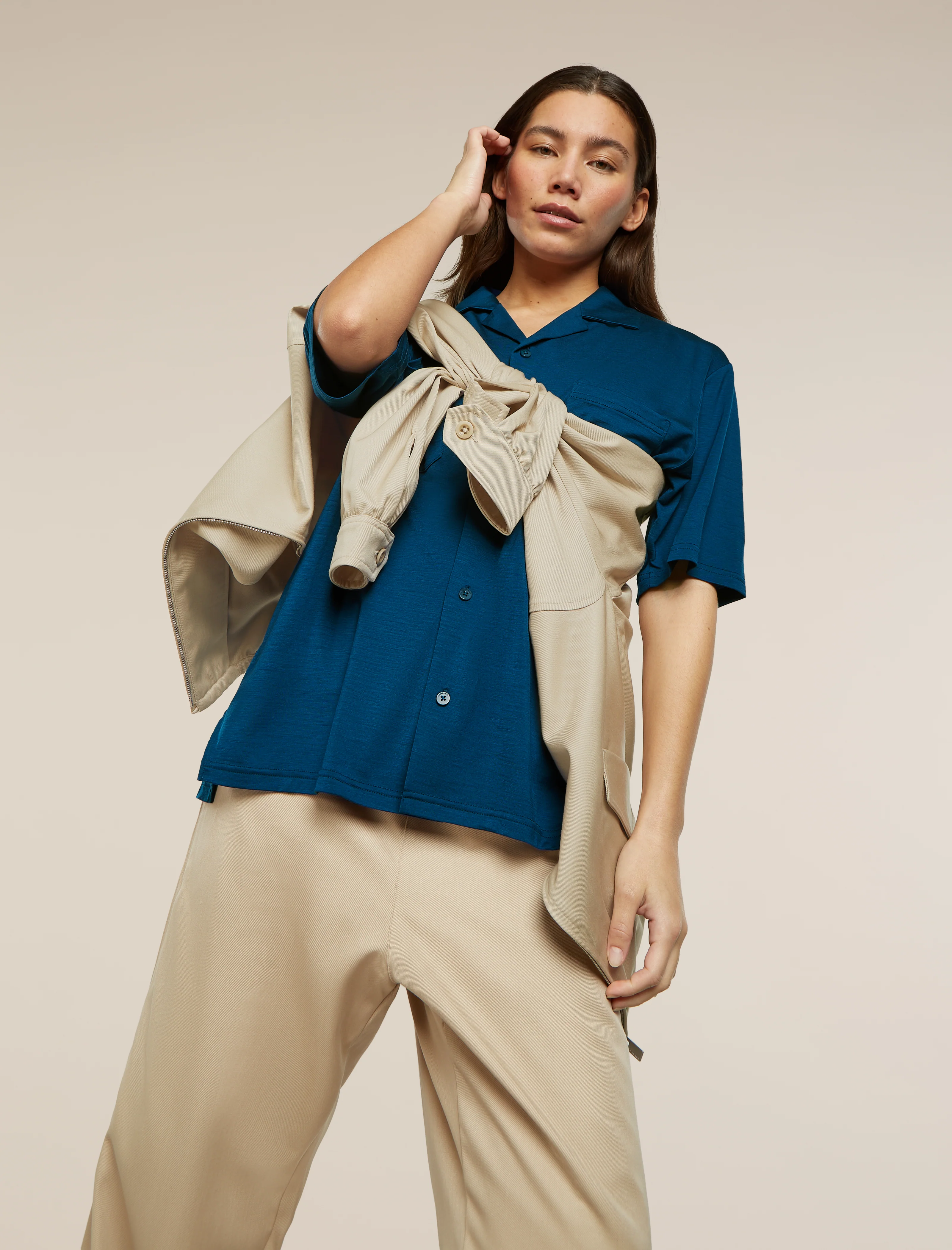 Unisex Merino Blend 125 Cool-Lite™ Short Sleeve Shirt - Image 18