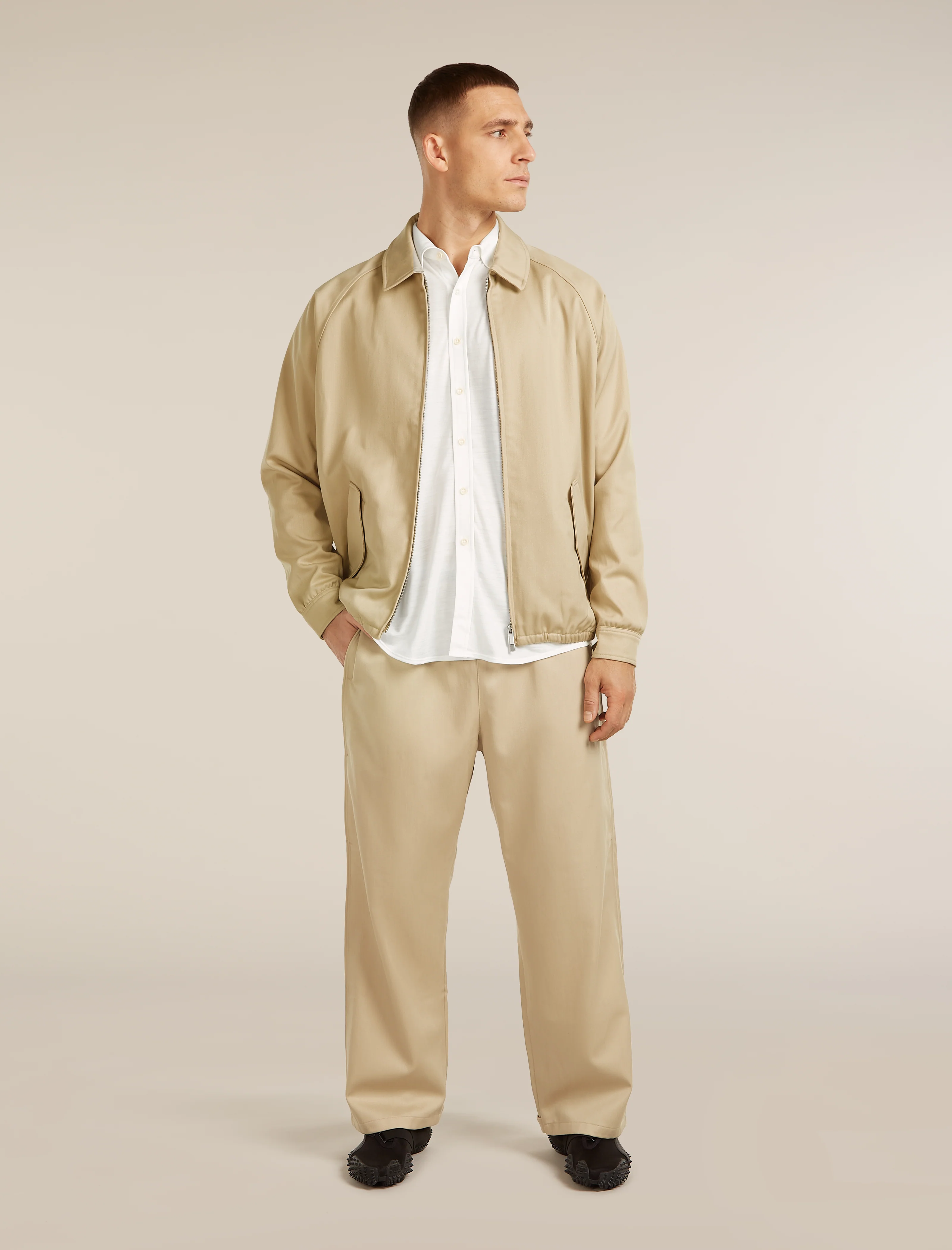 Unisex Merino Cotton Twill Adjustable Pants - Image 8