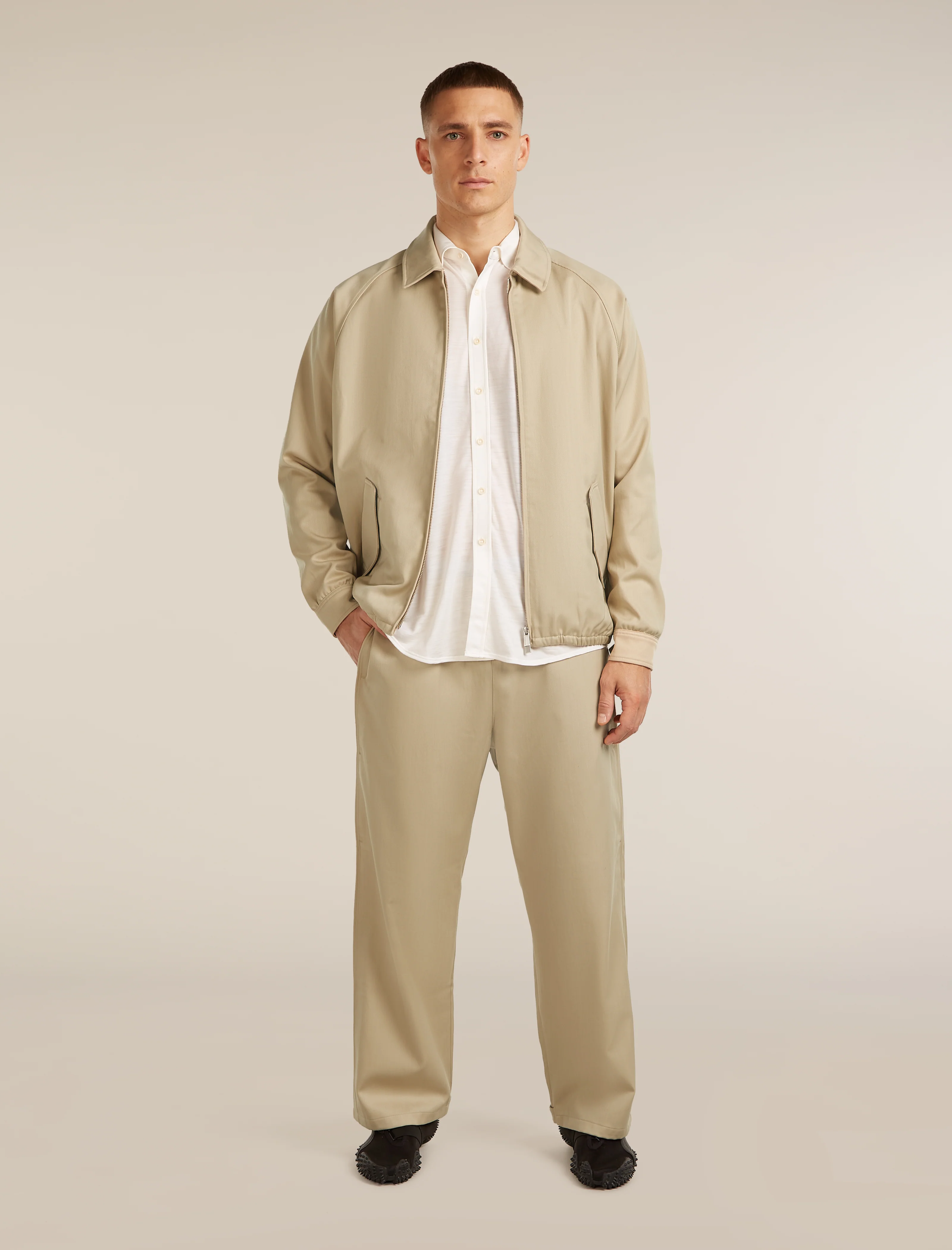 Unisex Merino Cotton Twill Shirt Jacket - Image 9