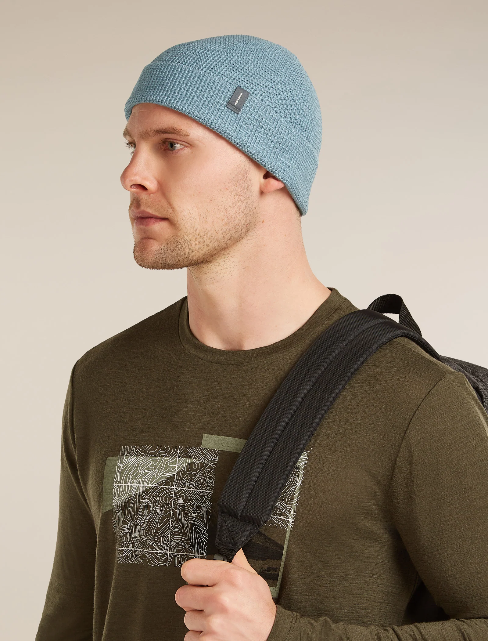 Unisex Merino Feadan Cuff Beanie - Image 2