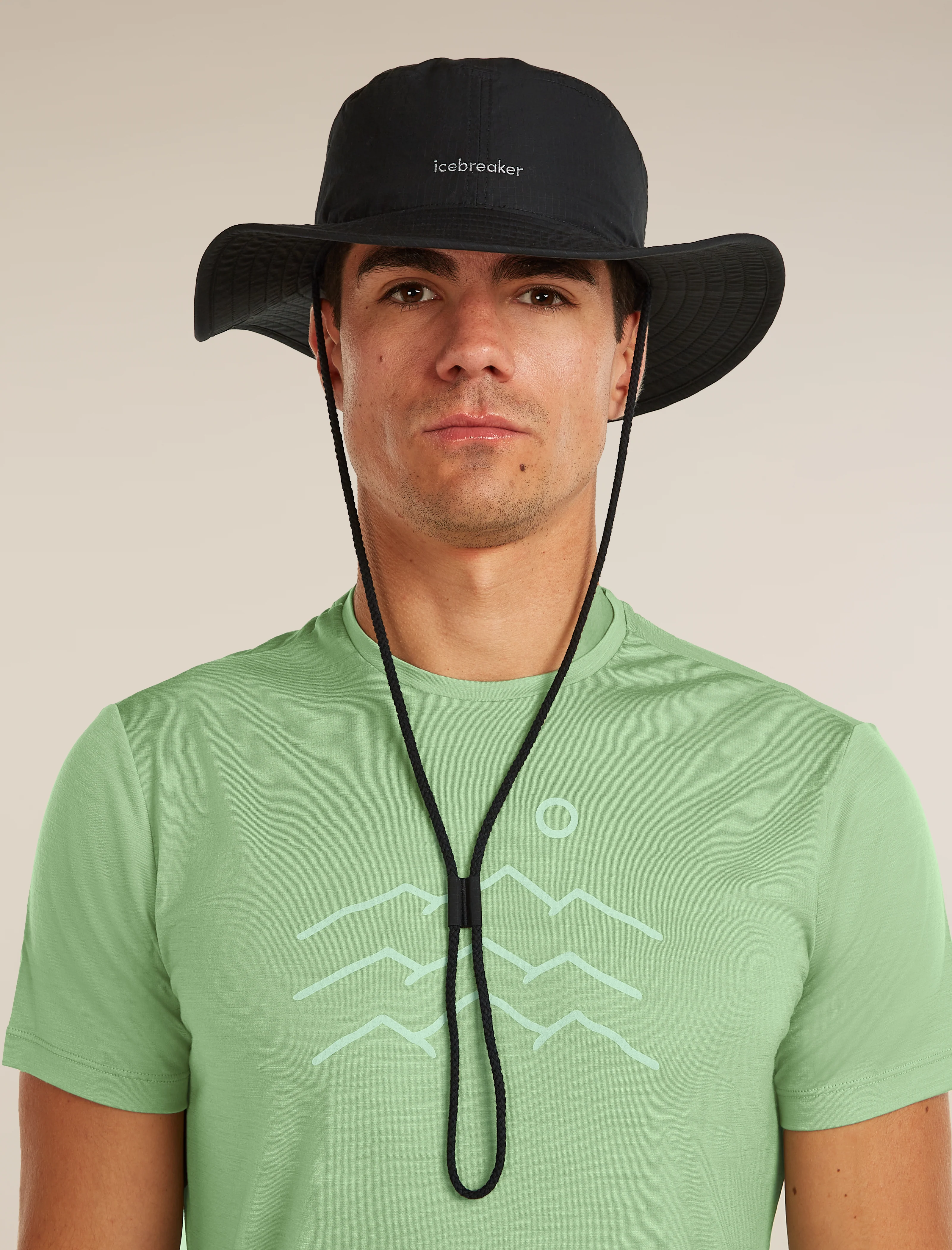 Unisex Shell+™ Cotton Windbreaker Wide-Brim Hat - Image 2