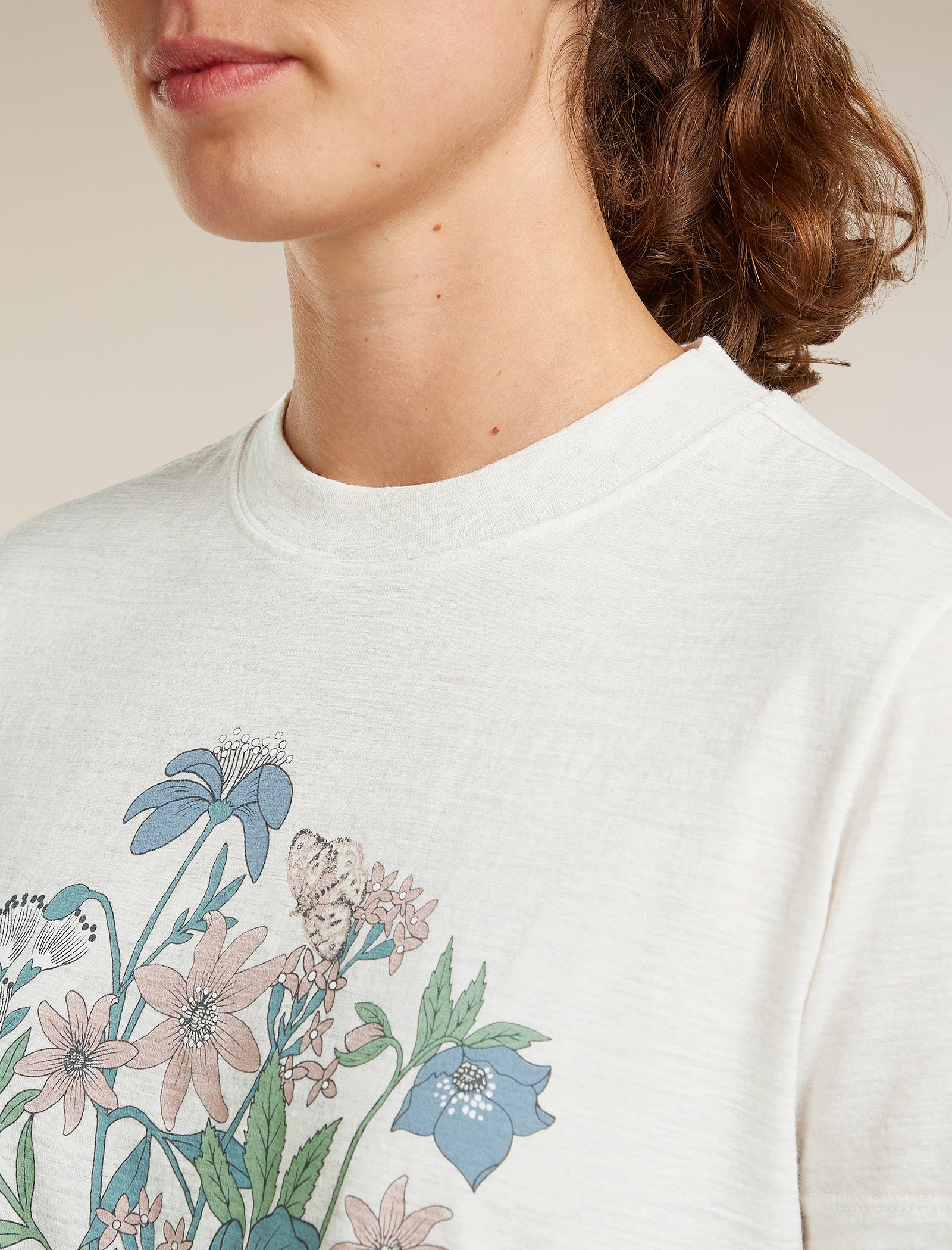 Women's Merino 150 Tech Lite Short Sleeve Crop Tee NZ Flora - Image 6