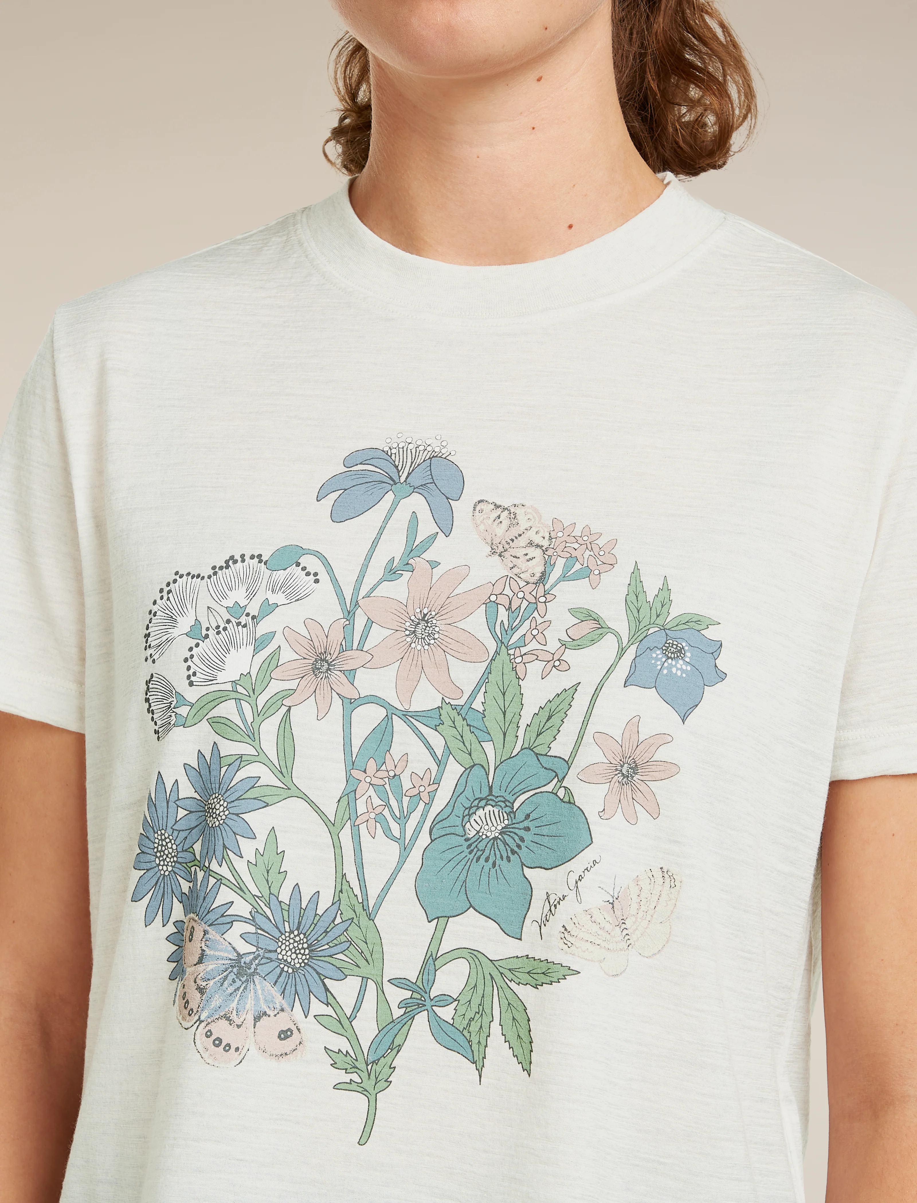 Women's Merino 150 Tech Lite Short Sleeve Crop Tee NZ Flora - Image 8