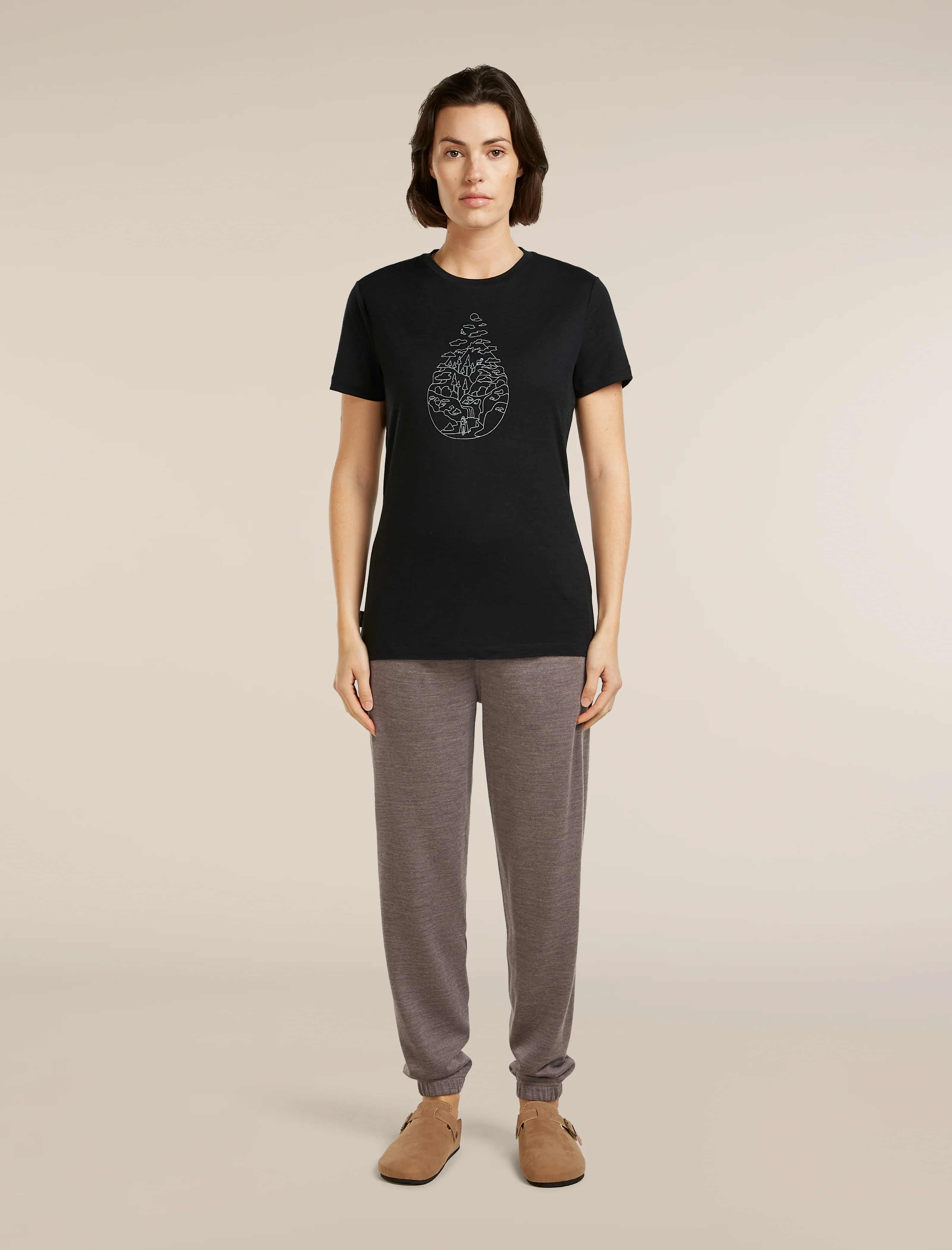 Women's Merino 150 Tech Lite Short Sleeve Tee Hike Path - Image 3